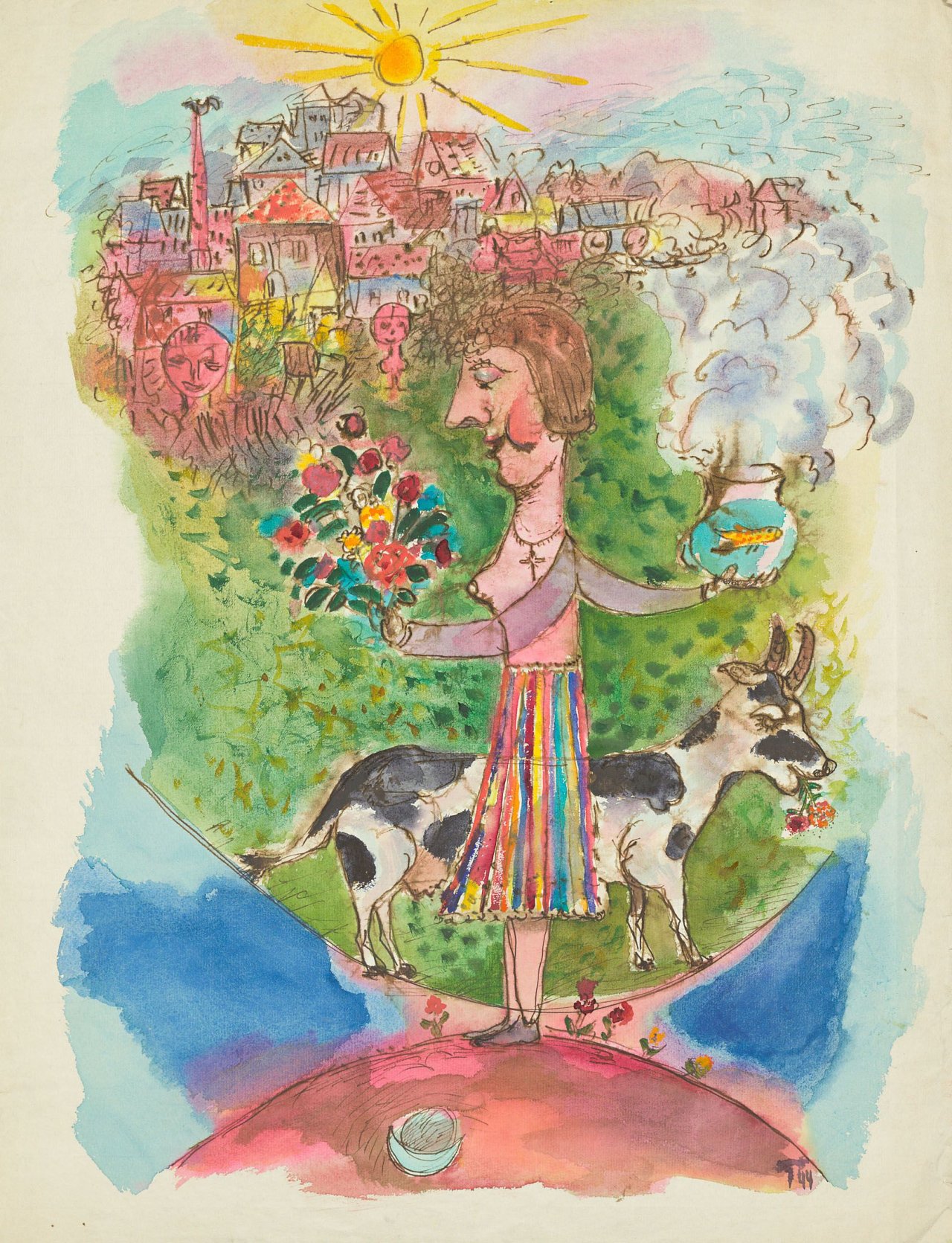 Auf diesem Bild ist das folgende Kunstwerk zu sehen: Heinz Trökes. Eine Gerechtigkeit. 1944.