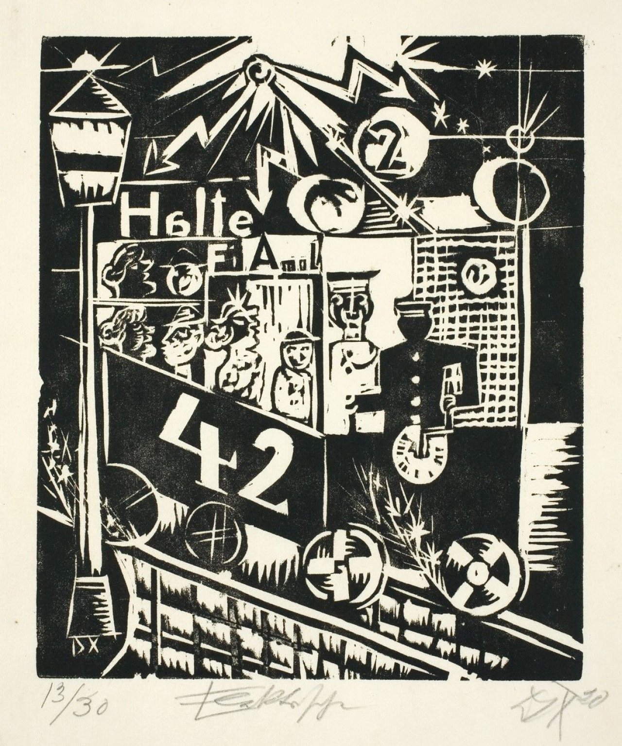 Auf diesem Bild ist das folgende Kunstwerk zu sehen: Otto Dix. „Elektrische“. 1920.