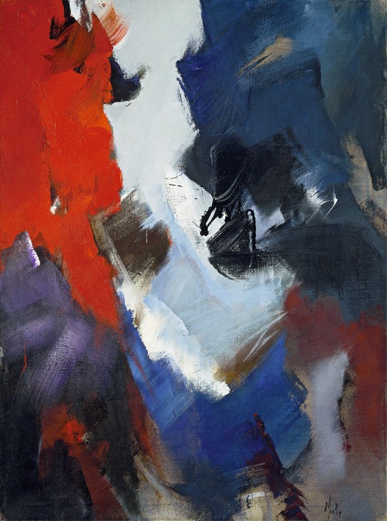 Auf diesem Bild ist das folgende Kunstwerk zu sehen: Jean Miotte. Ohne Titel. Um 1970.