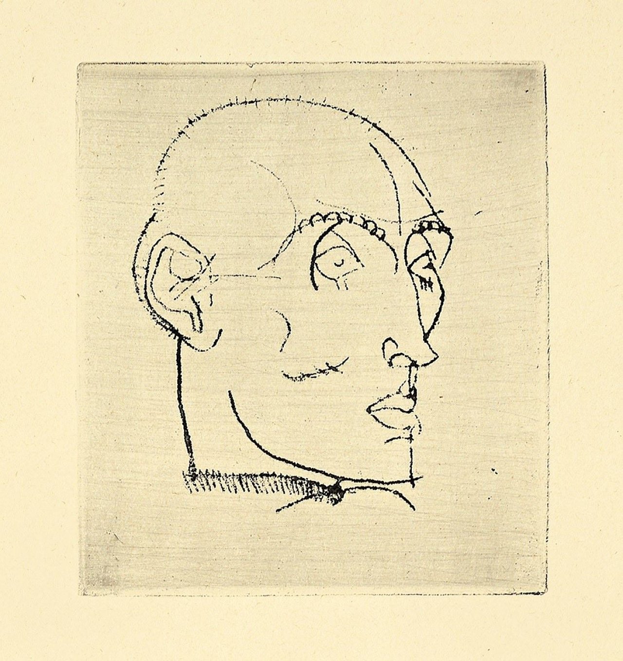 Auf diesem Bild ist das folgende Kunstwerk zu sehen: Egon Schiele. „Männliches Bildnis“. 1914.