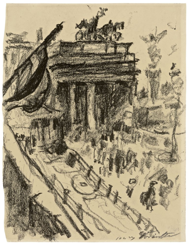 This picture shows the following artwork: Lovis Corinth. Brandenburger Tor. Circa 1920.