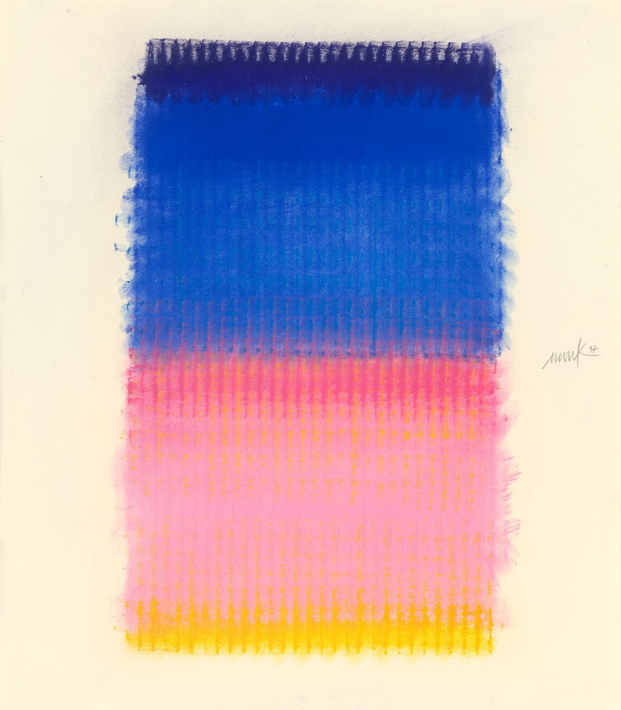This picture shows the following artwork: Heinz Mack. Untitled. 1997.