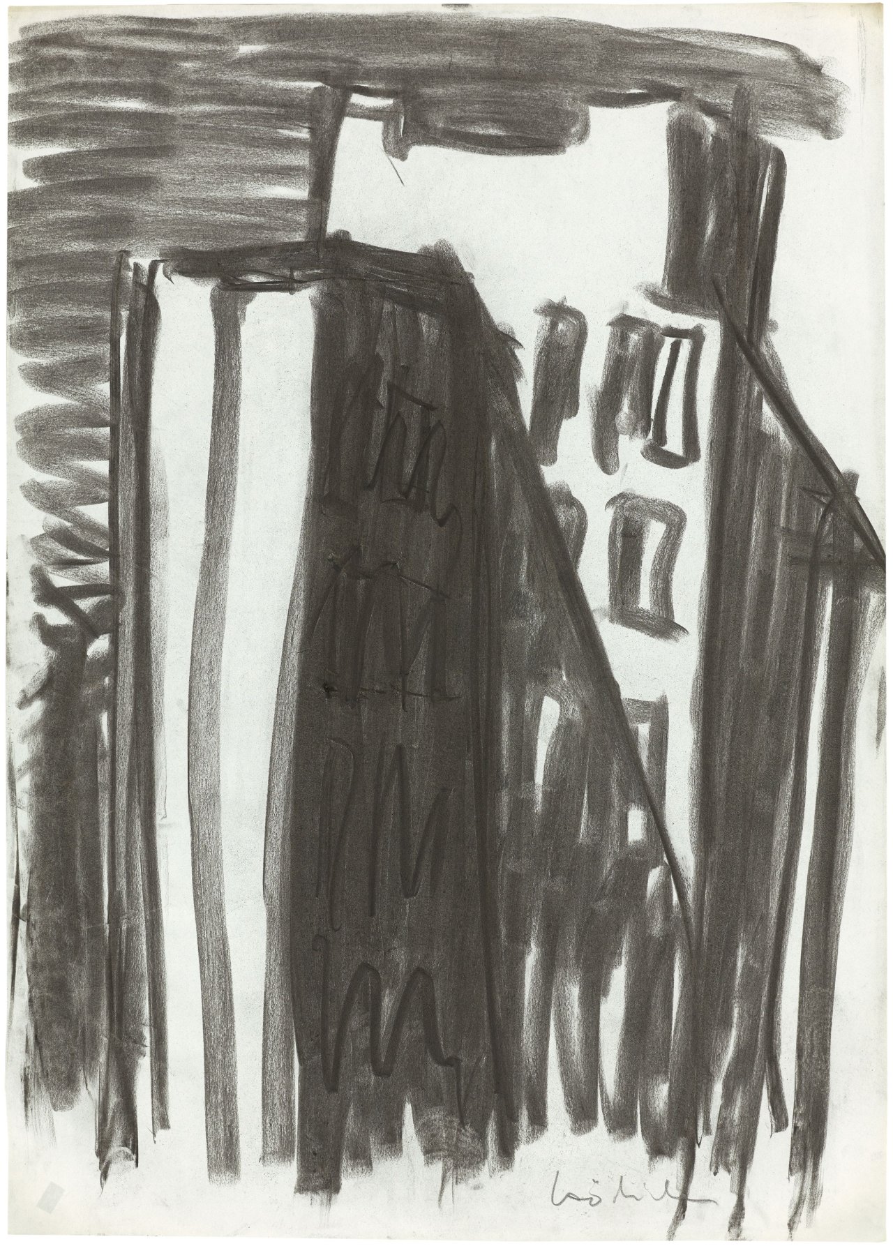 Auf diesem Bild ist das folgende Kunstwerk zu sehen: Karl Horst Hödicke. Dessauer Turm. Um 1975/82.