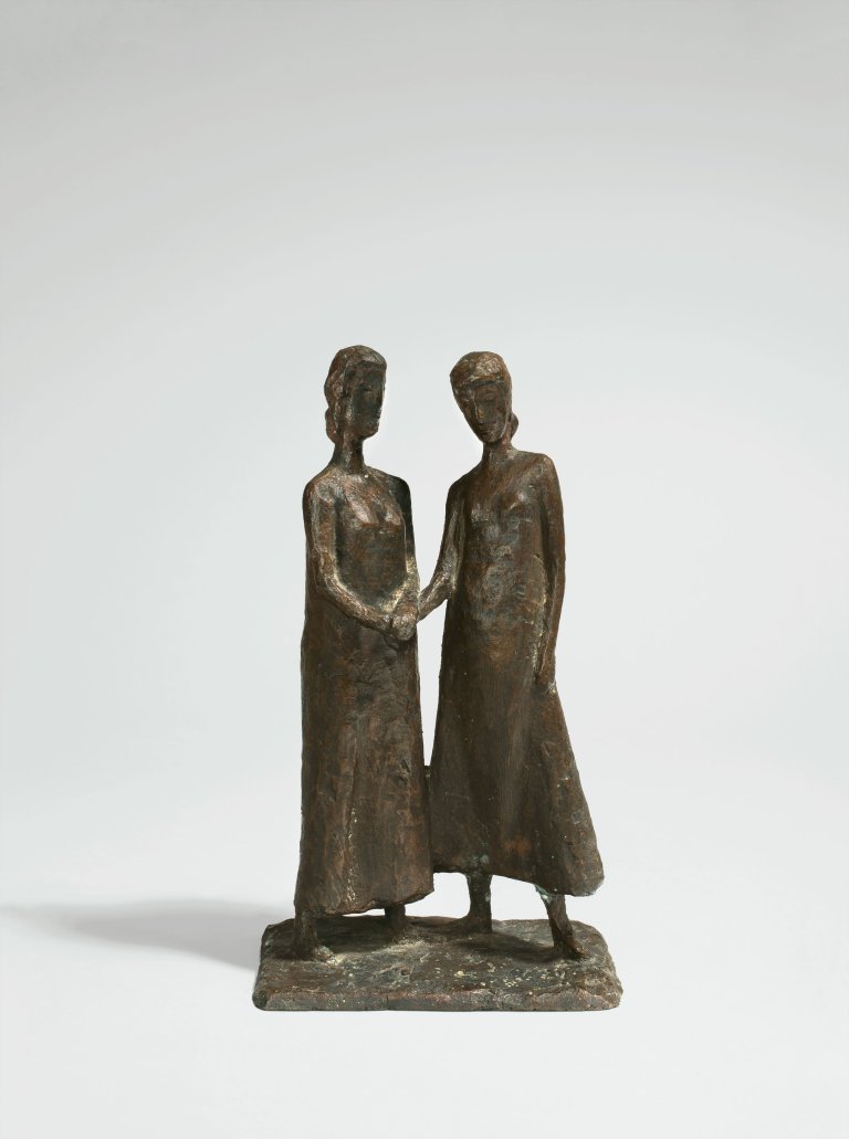 Auf diesem Bild ist das folgende Kunstwerk zu sehen: Gerhard Marcks. „Zwei Frauen“. 1935.