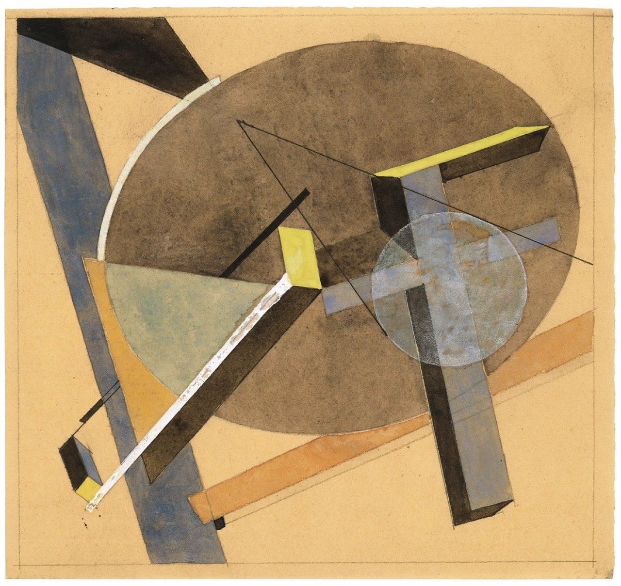 Auf diesem Bild ist das folgende Kunstwerk zu sehen: El Lissitzky. Ohne Titel – Proun. 1921/22.
