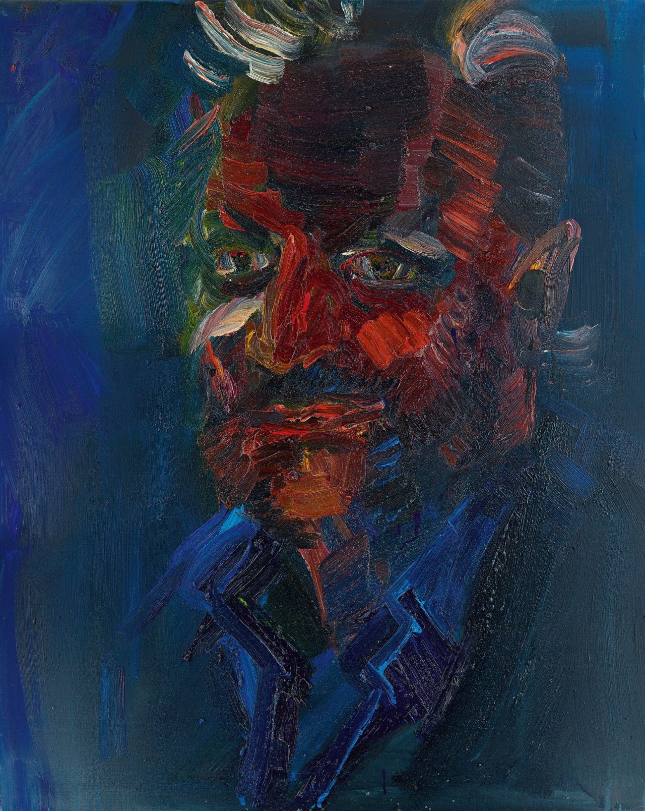 Auf diesem Bild ist das folgende Kunstwerk zu sehen: Rainer Fetting. „Christos“. 1988.