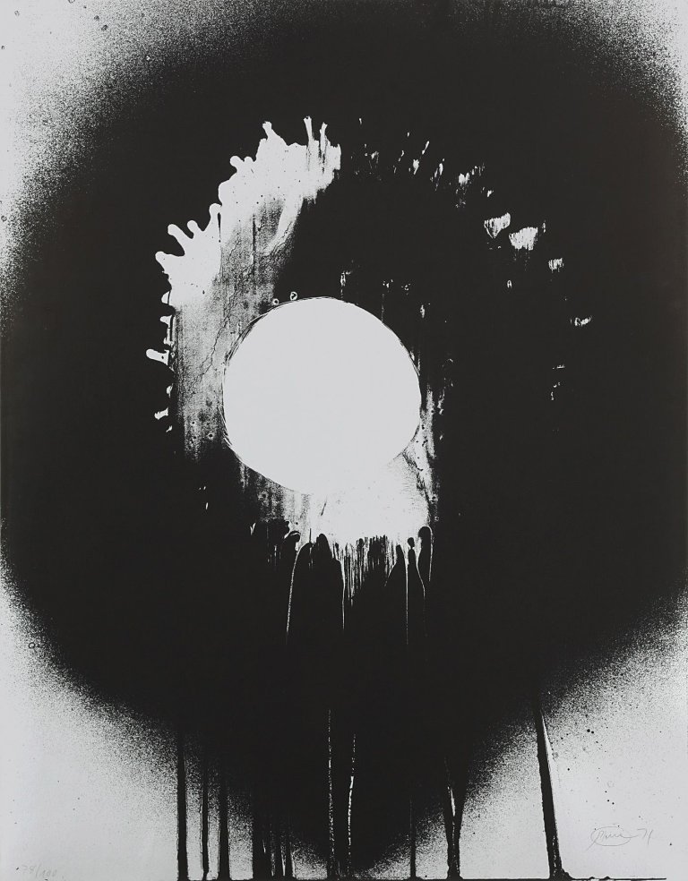 Auf diesem Bild ist das folgende Kunstwerk zu sehen: Otto Piene. „Heseler Silver“. 1971.
