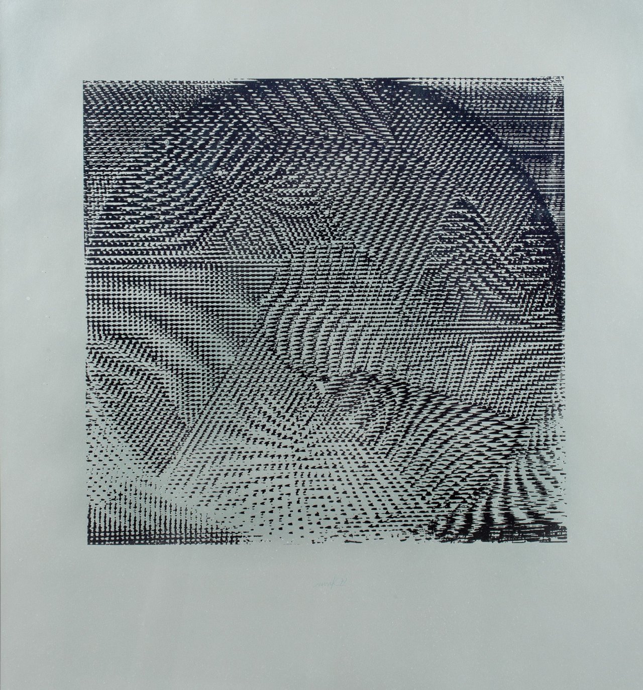 This picture shows the following artwork: Heinz Mack. „Silberrotor“. 1971.