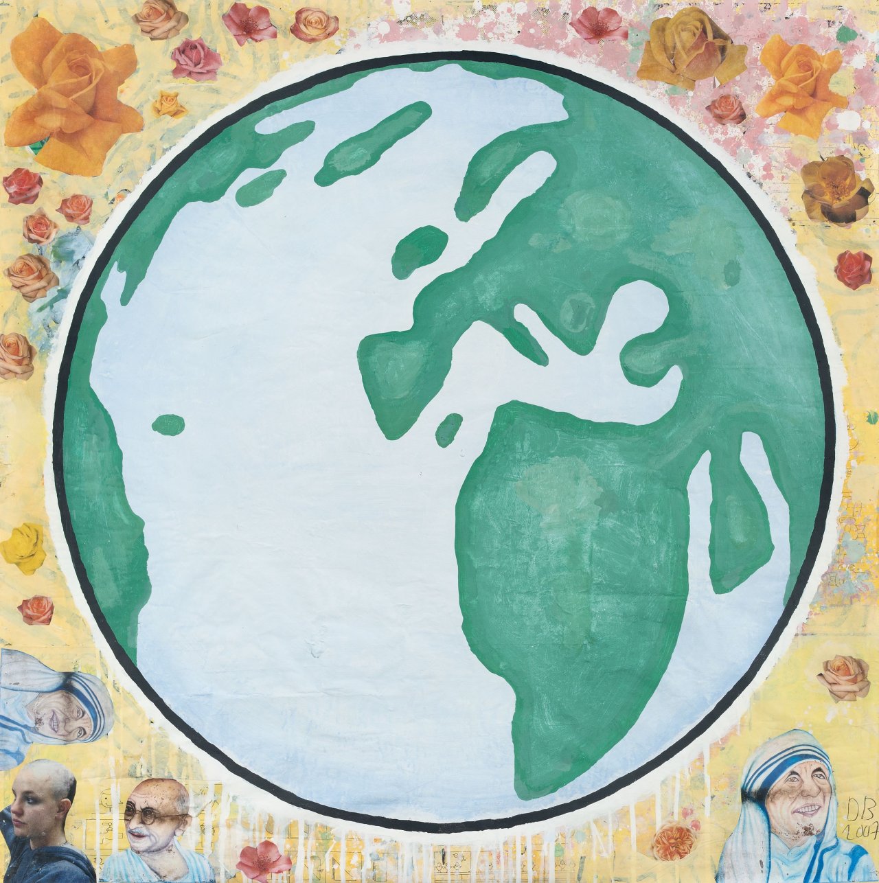 This picture shows the following artwork: Donald Baechler. Globe. 2007.