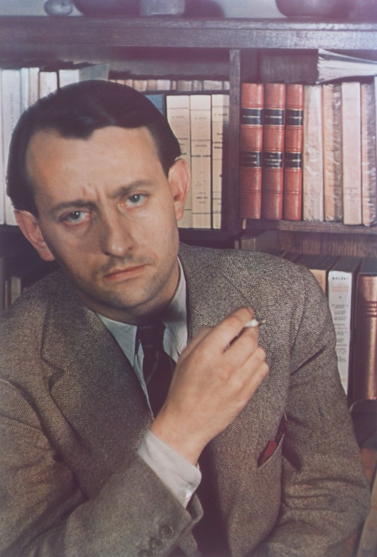 Auf diesem Bild ist das folgende Kunstwerk zu sehen: Gisèle Freund. André Malraux. 1939.