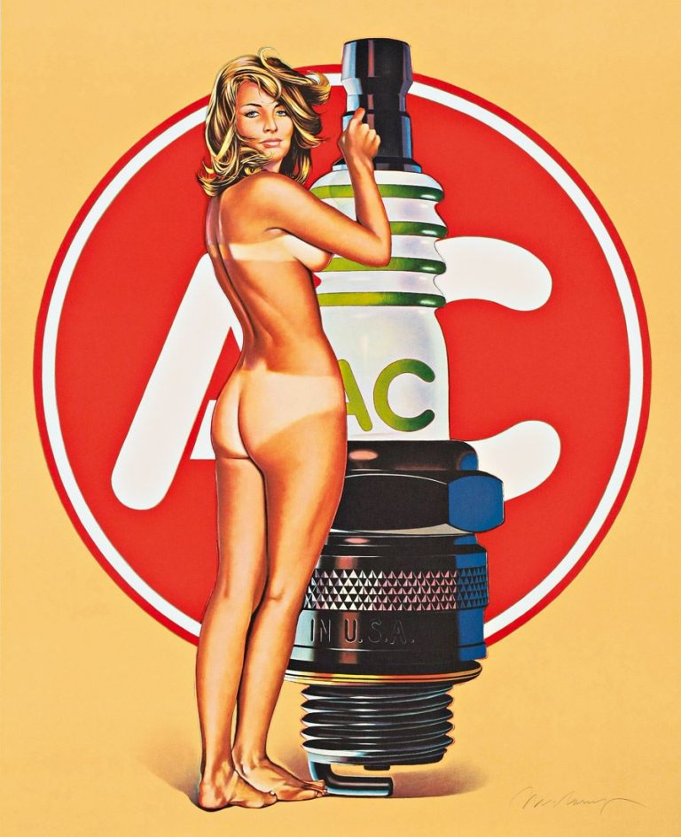 Auf diesem Bild ist das folgende Kunstwerk zu sehen: Mel Ramos. „A.C. Annie“. 1971.