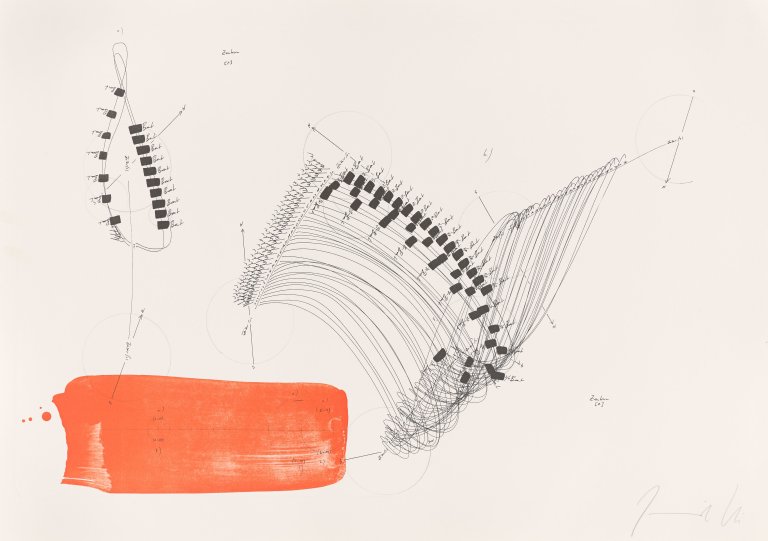 Auf diesem Bild ist das folgende Kunstwerk zu sehen: Jorinde Voigt. „Symphonic Parts/Rhythmus Berlin V“. 2011.