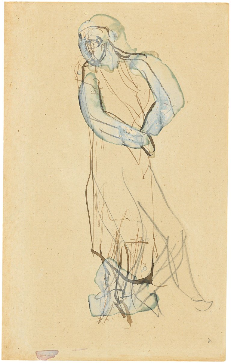 Auf diesem Bild ist das folgende Kunstwerk zu sehen: Auguste Rodin. „Femme drapée dans un mouvement de danse“. 1890/95.
