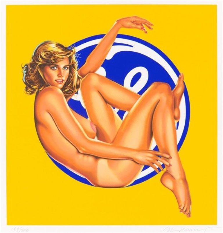 Auf diesem Bild ist das folgende Kunstwerk zu sehen: Mel Ramos. „Gee Gee“. 1997.