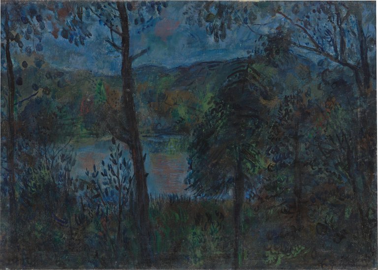 Auf diesem Bild ist das folgende Kunstwerk zu sehen: Erich Büttner. Waldsee.