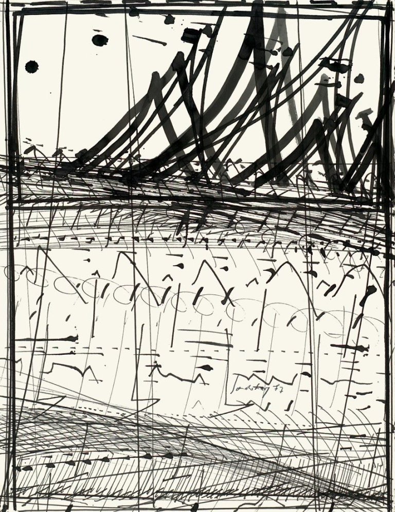 Auf diesem Bild ist das folgende Kunstwerk zu sehen: K.R.H. Sonderborg. Ohne Titel. 1977.