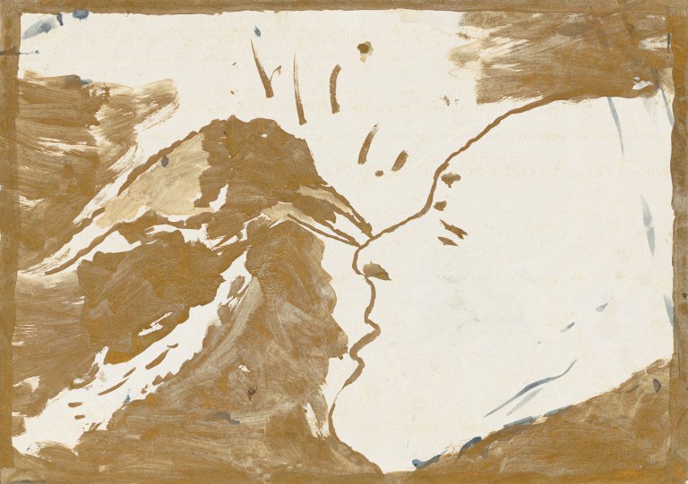 Auf diesem Bild ist das folgende Kunstwerk zu sehen: Walter Dahn. Ohne Titel (Hitchcock). 1974/75.