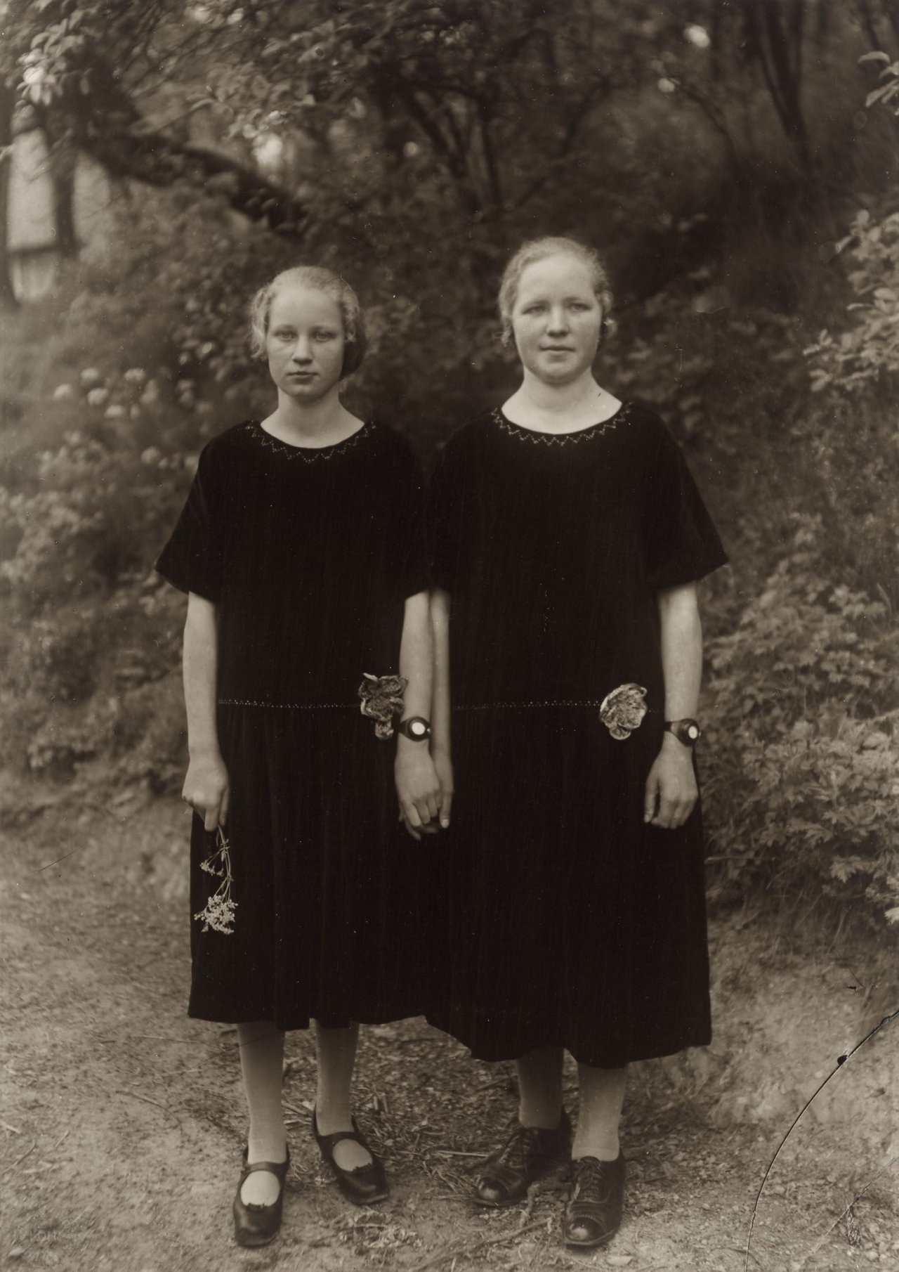 This picture shows the following artwork: August Sander. Peasant Girls. 1925.
