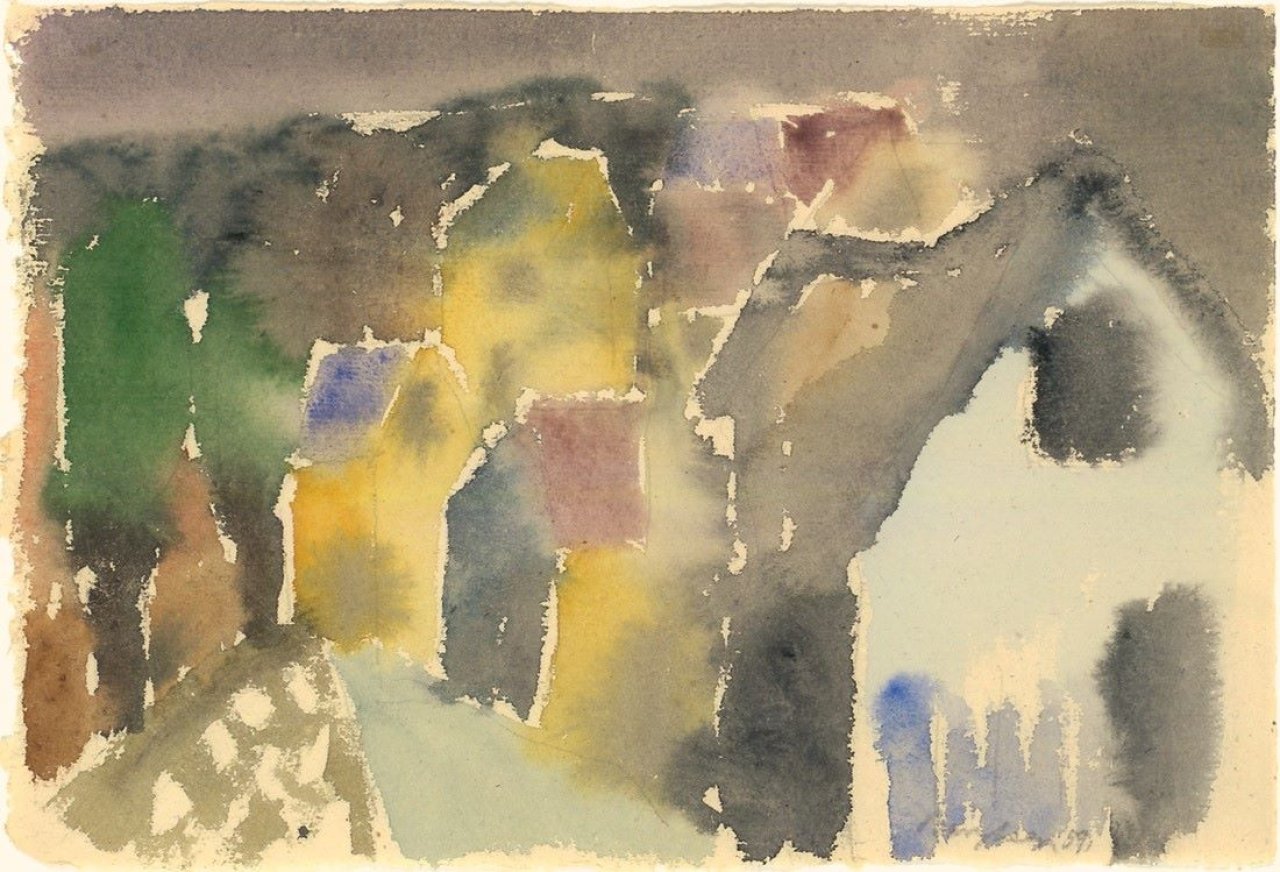 This picture shows the following artwork: Eduard Bargheer. „Häuser“. 1978/79.