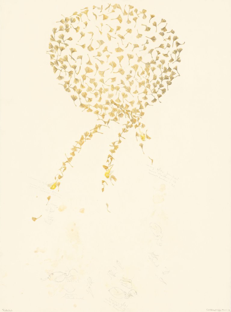 Auf diesem Bild ist das folgende Kunstwerk zu sehen: Claire Morgan. „Fall Out“. 2011.