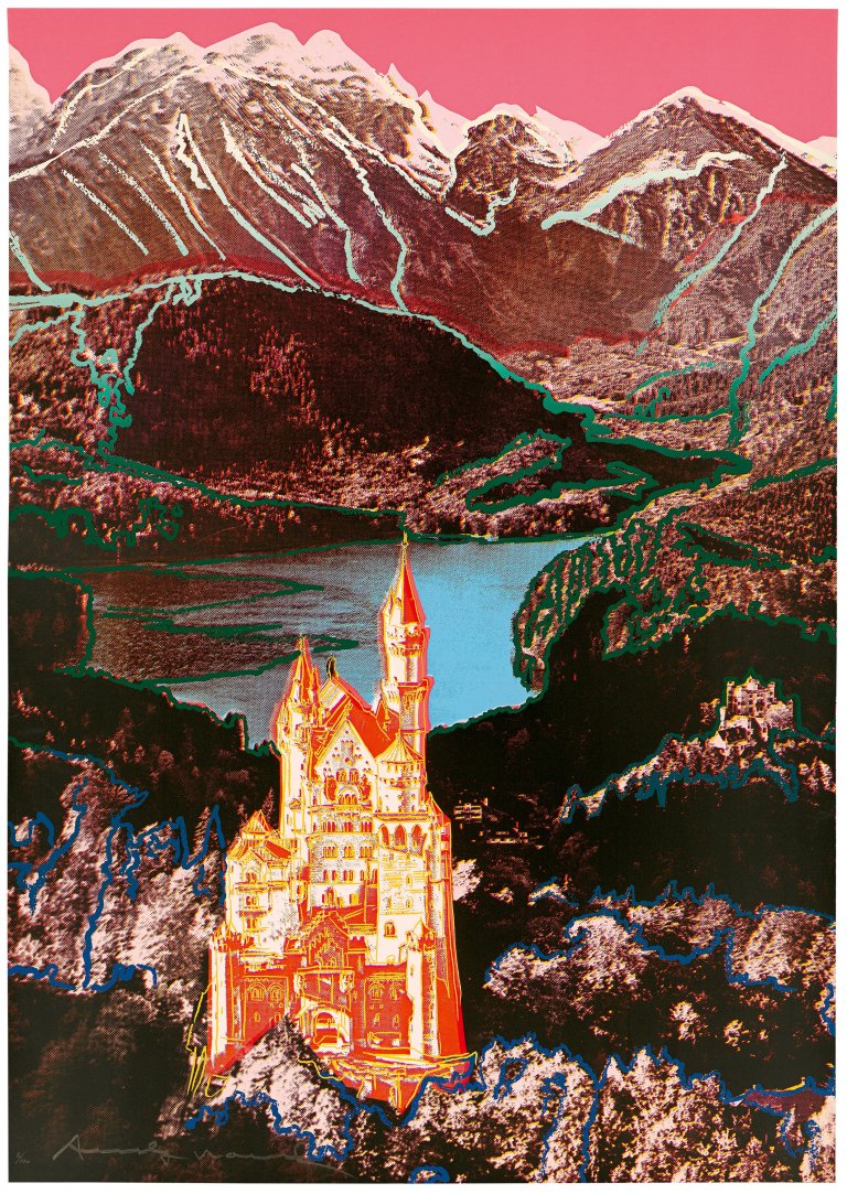 This picture shows the following artwork: Andy Warhol. Neuschwanstein. 1987.