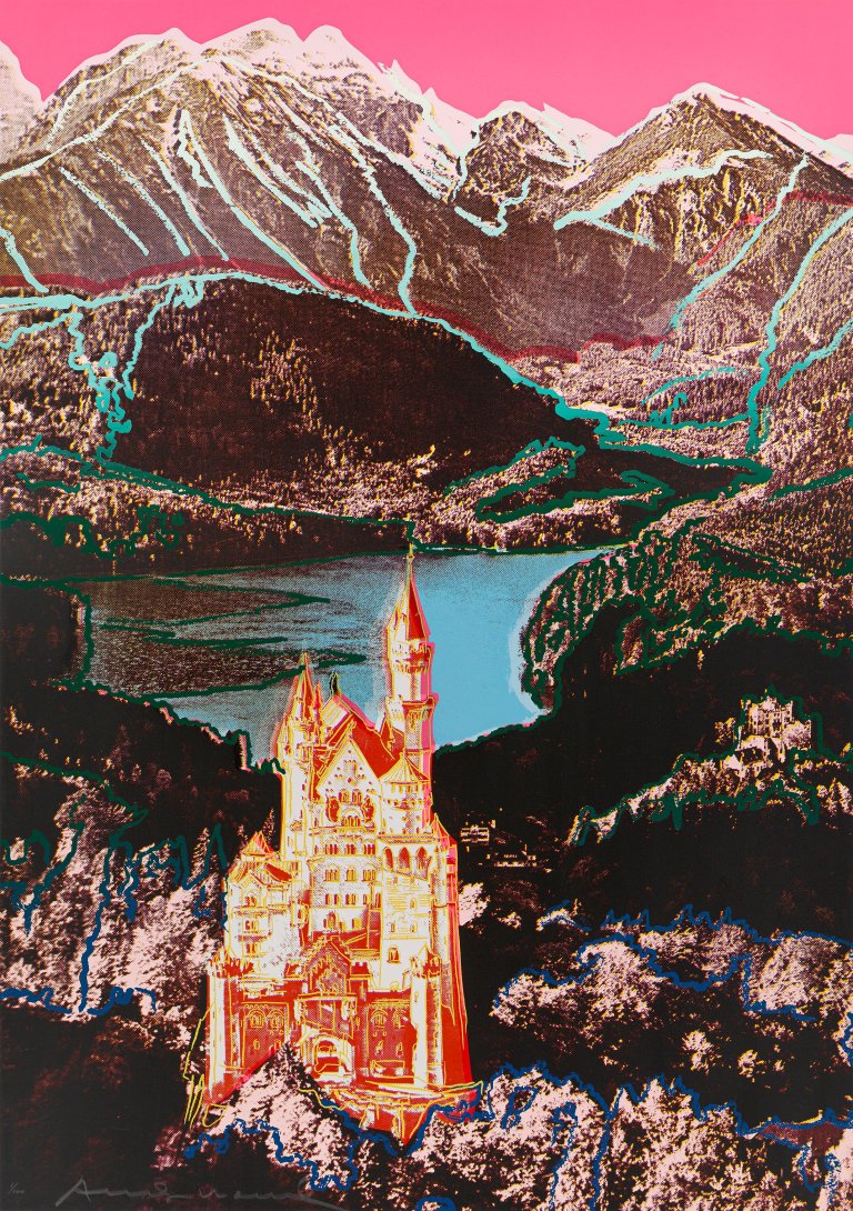 This picture shows the following artwork: Andy Warhol. ”Neuschwanstein”. 1987.