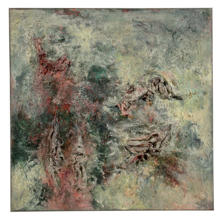 Auf diesem Bild ist das folgende Kunstwerk zu sehen: Bernard Schultze. „tsougk“. 1957/58.