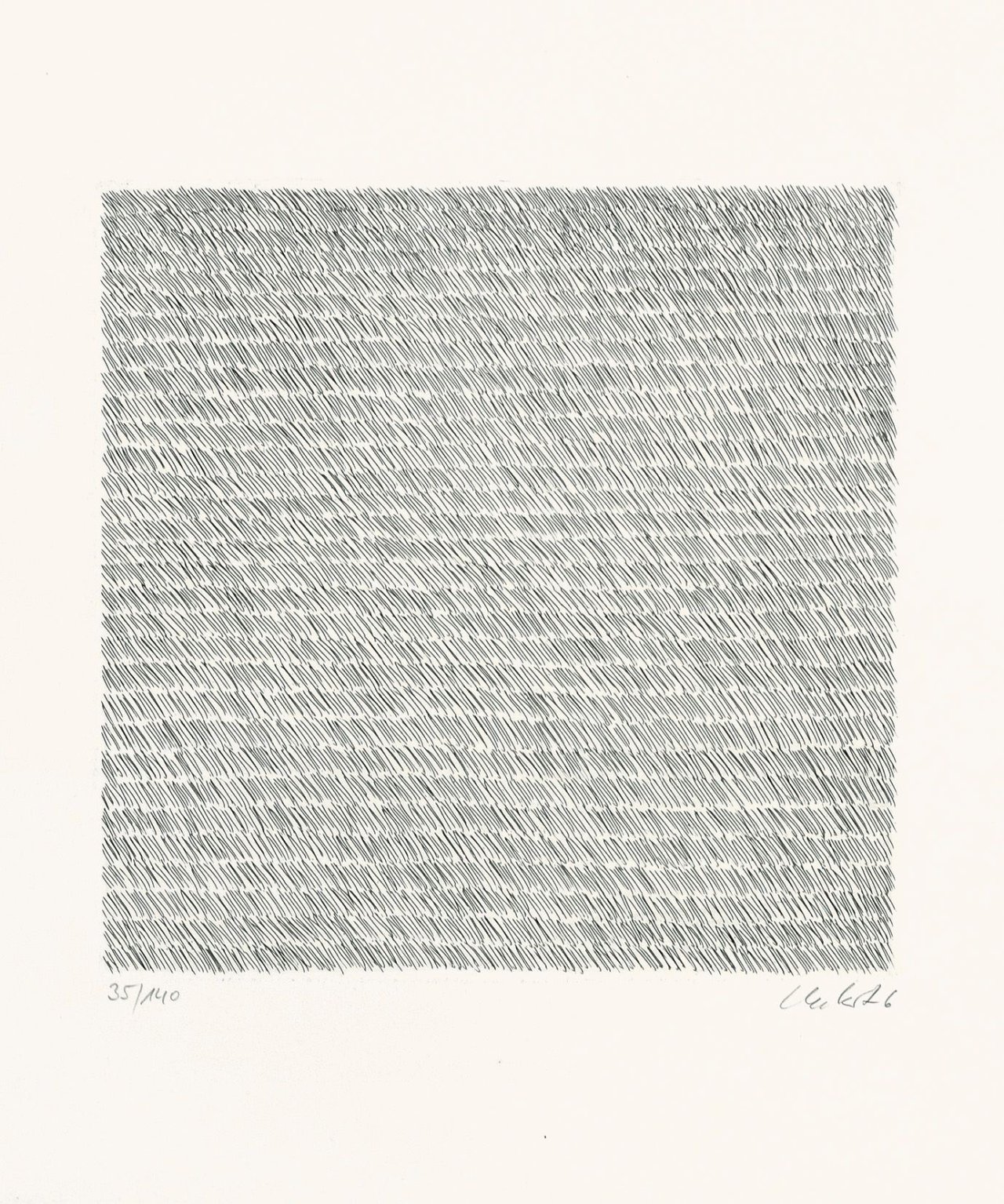 This picture shows the following artwork: Günther Uecker. Untitled. 1976.