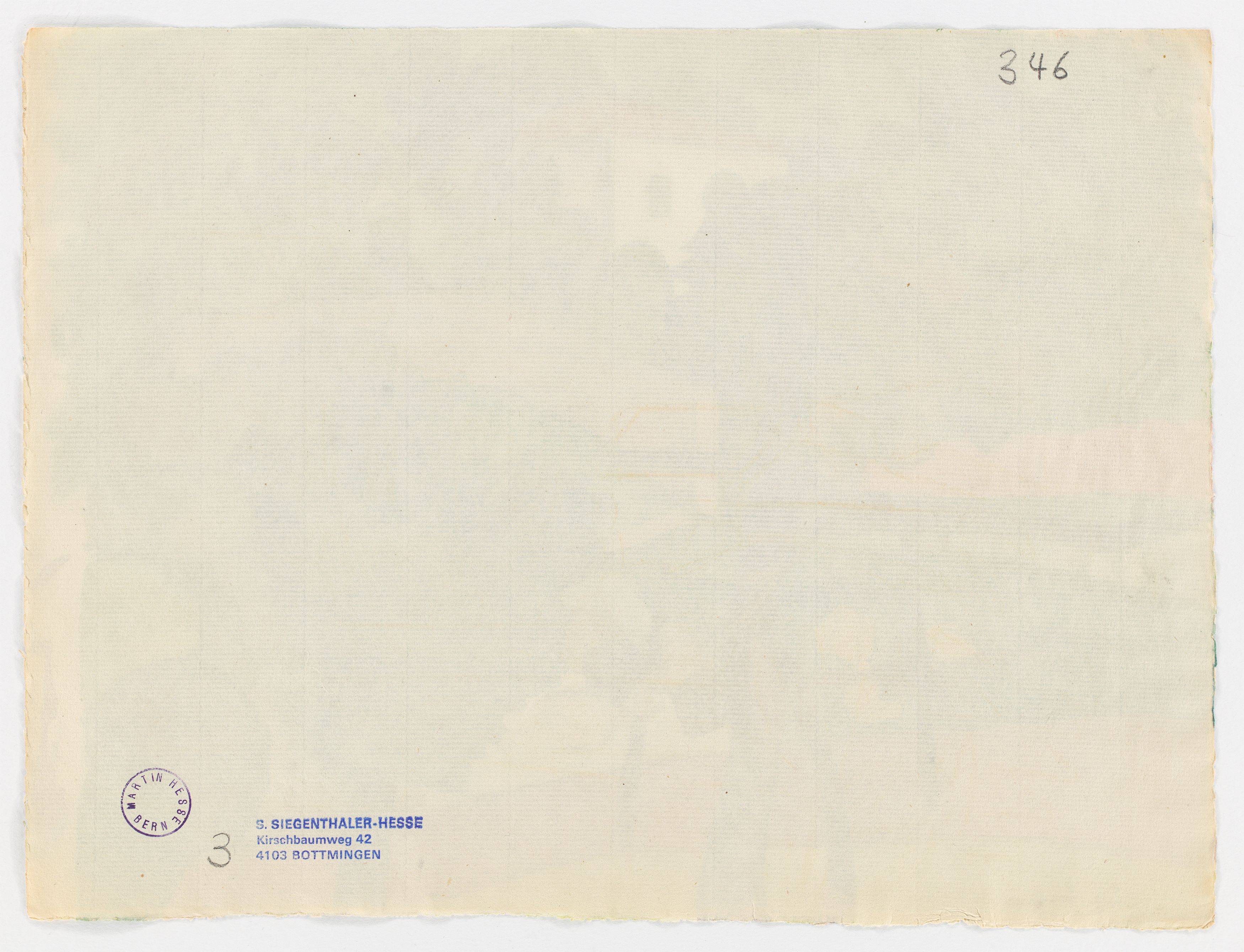 This picture shows the following artwork: Hermann Hesse. Untitled (27. August 22). 1922.
