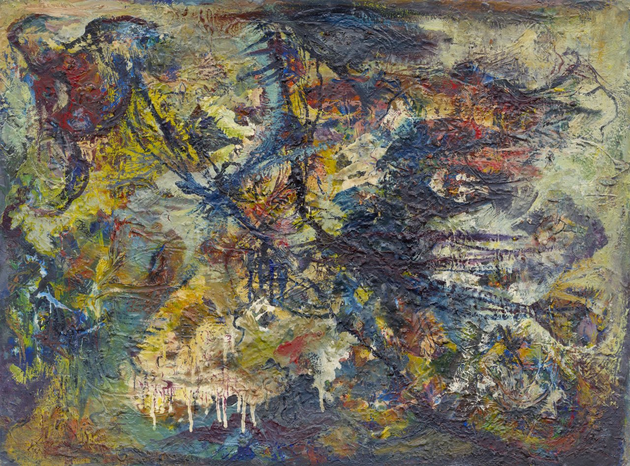 This picture shows the following artwork: Bernard Schultze. ”seit alters”. 1954.