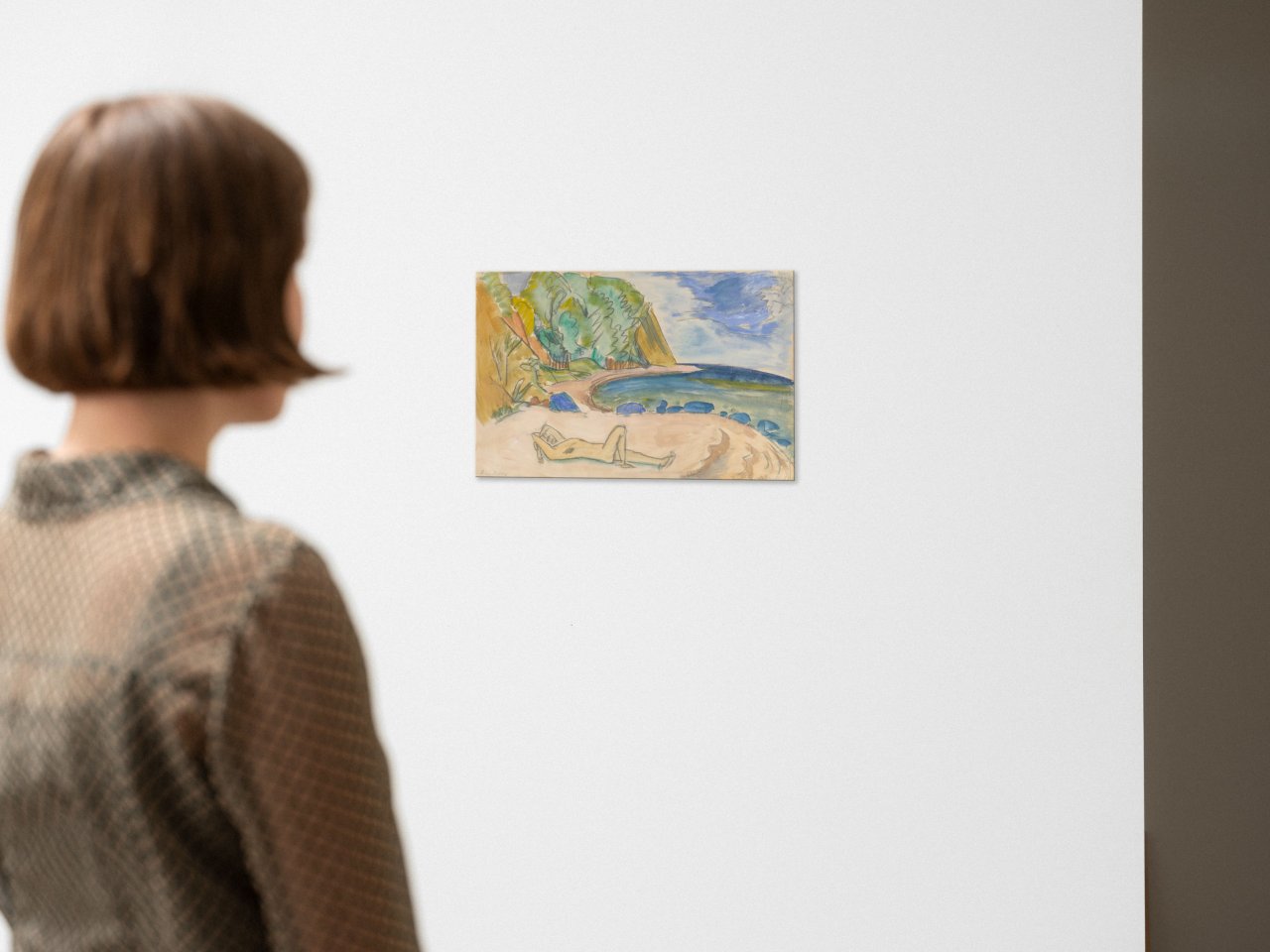 Auf diesem Bild ist das folgende Kunstwerk zu sehen: Erich Heckel. „Am Meer (Strand)“. 1913.