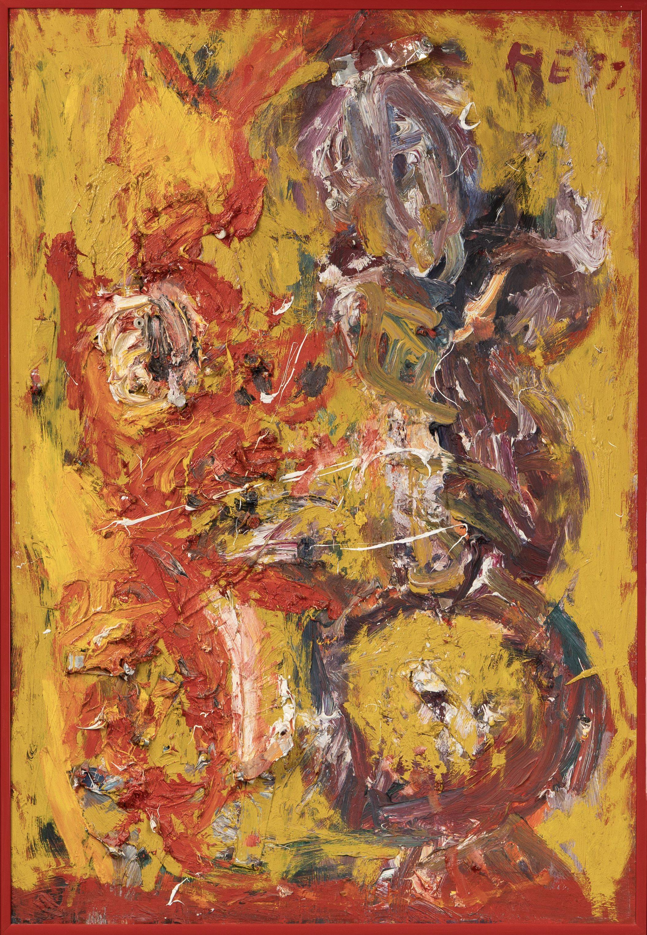 This picture shows the following artwork: Hartwig Ebersbach. ”DRACHE + KASPAR”. 1991.