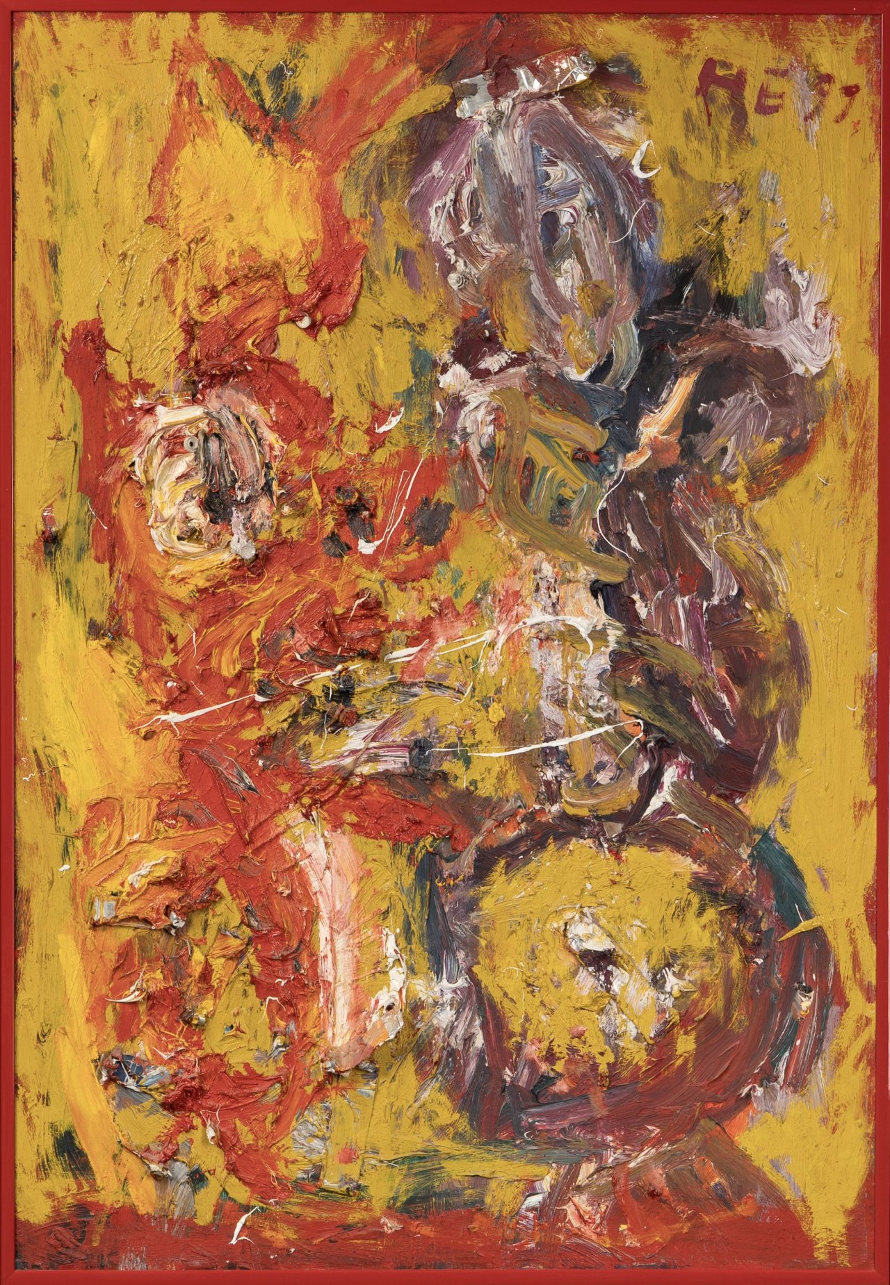 This picture shows the following artwork: Hartwig Ebersbach. ”DRACHE + KASPAR”. 1991.