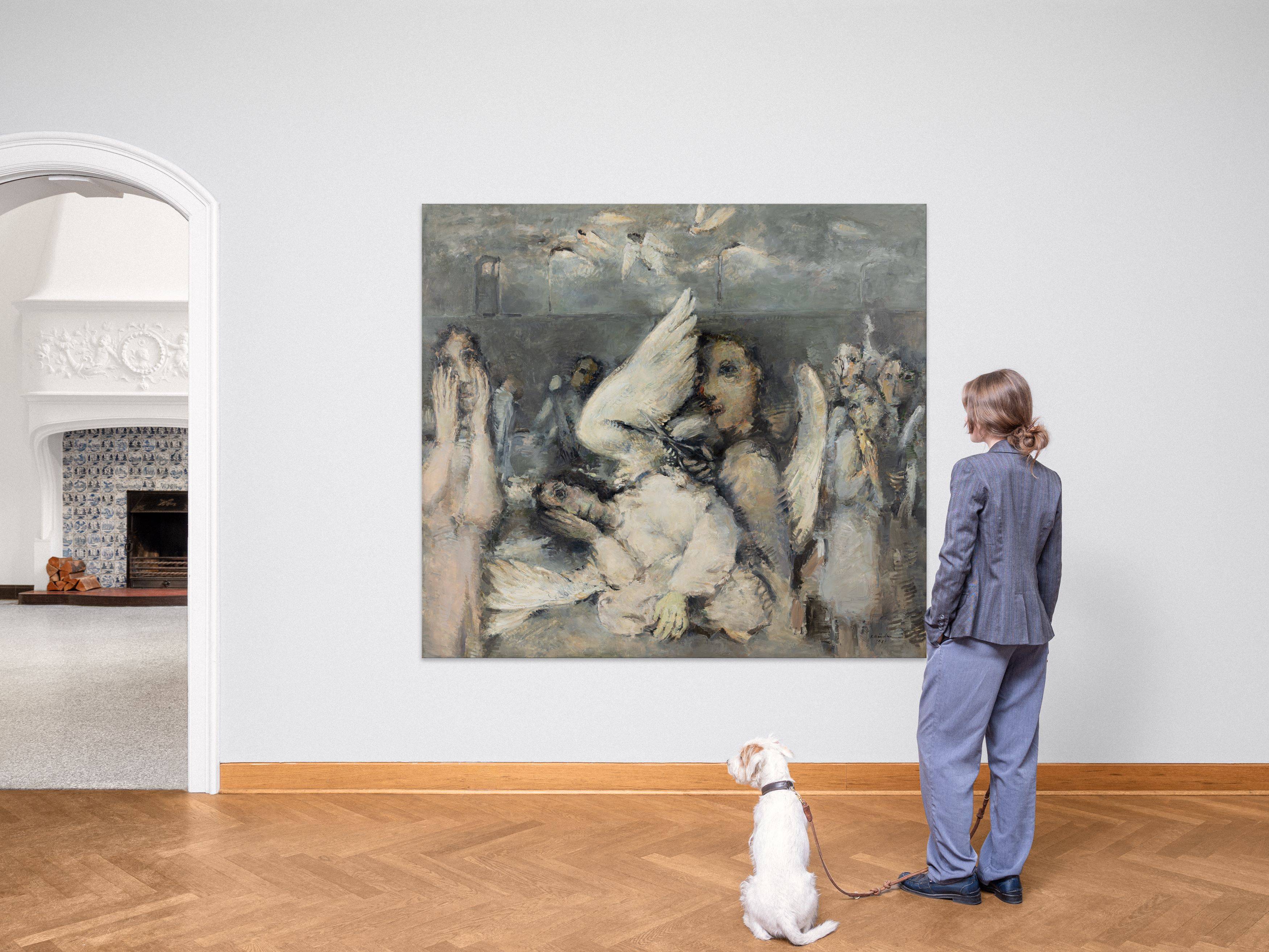 This picture shows the following artwork: Rolf Händler. ”Die Beschneidung der Engel”. 1987.