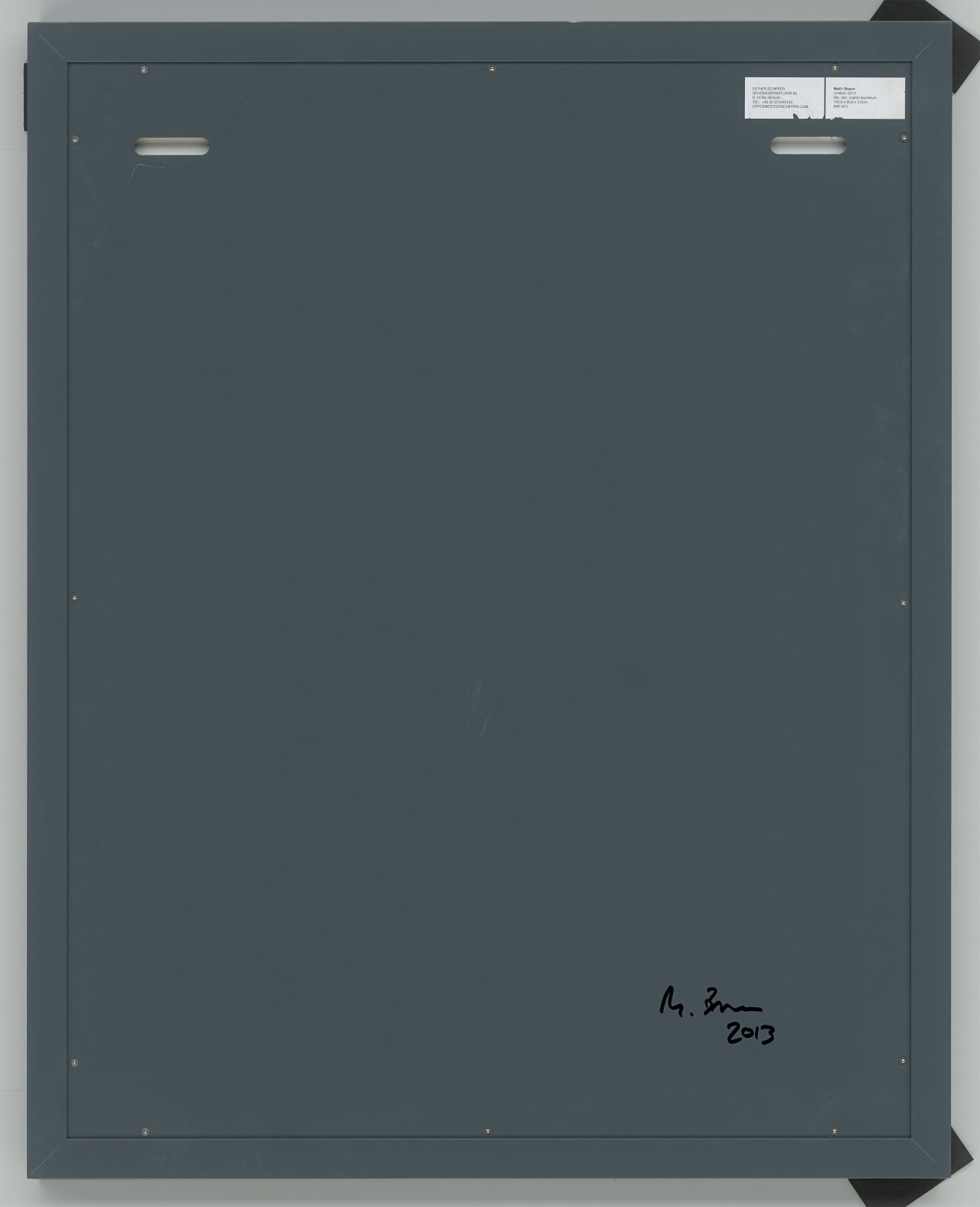 This picture shows the following artwork: Matti Brown. ”Untitled”. 2013.