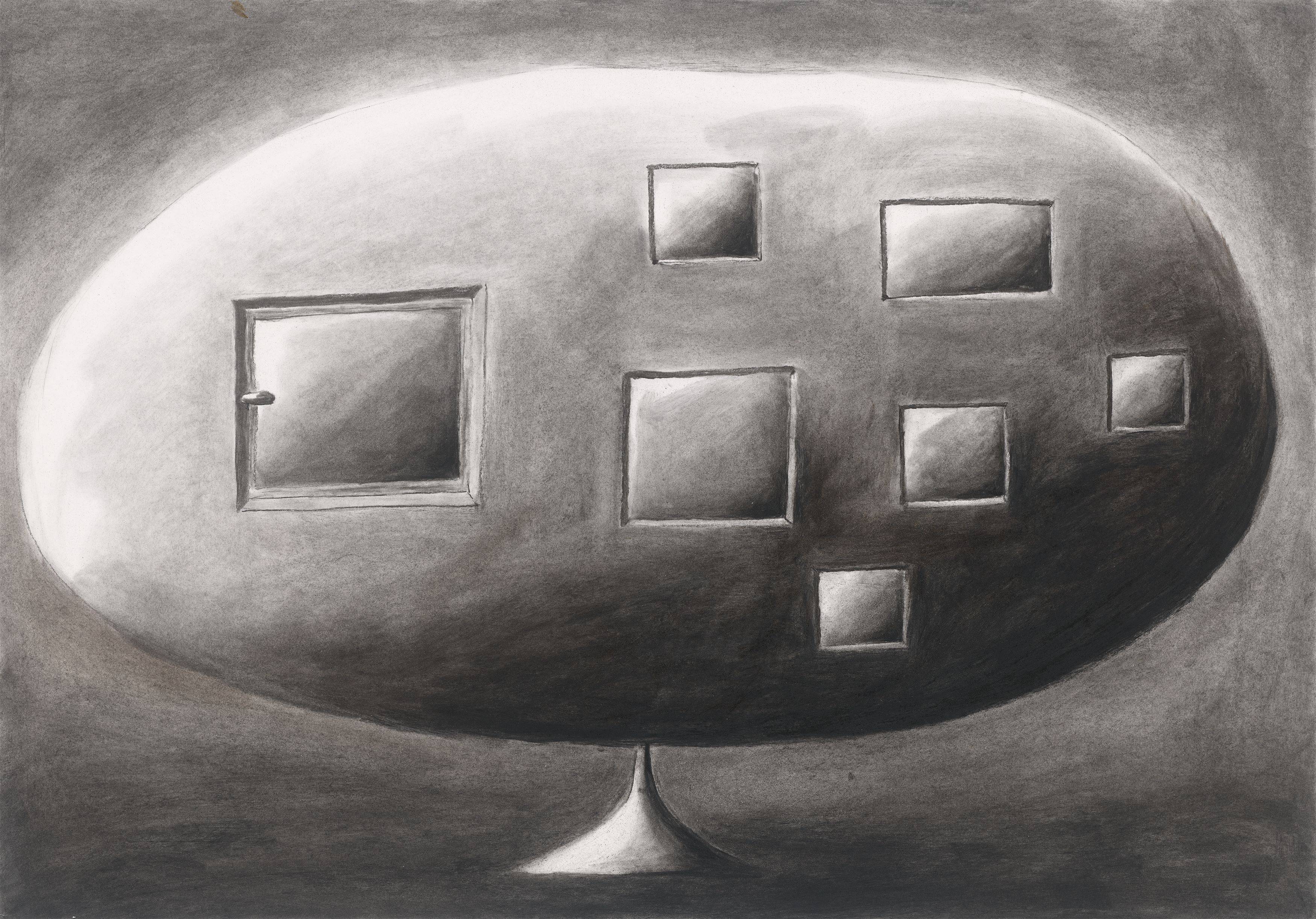 This picture shows the following artwork: Andreas Schulze. ”Haus”. 1989.