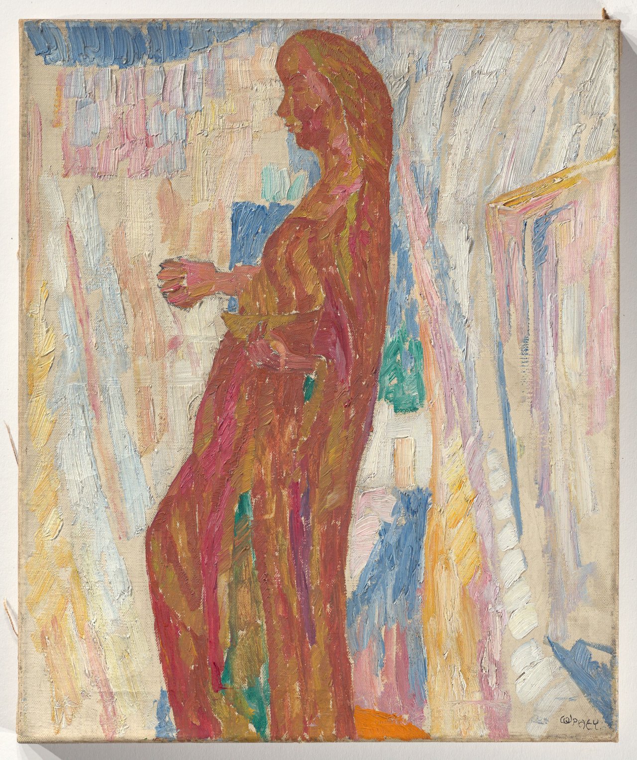This picture shows the following artwork: Walter Ophey. ”Figürchen”. Circa 1914.