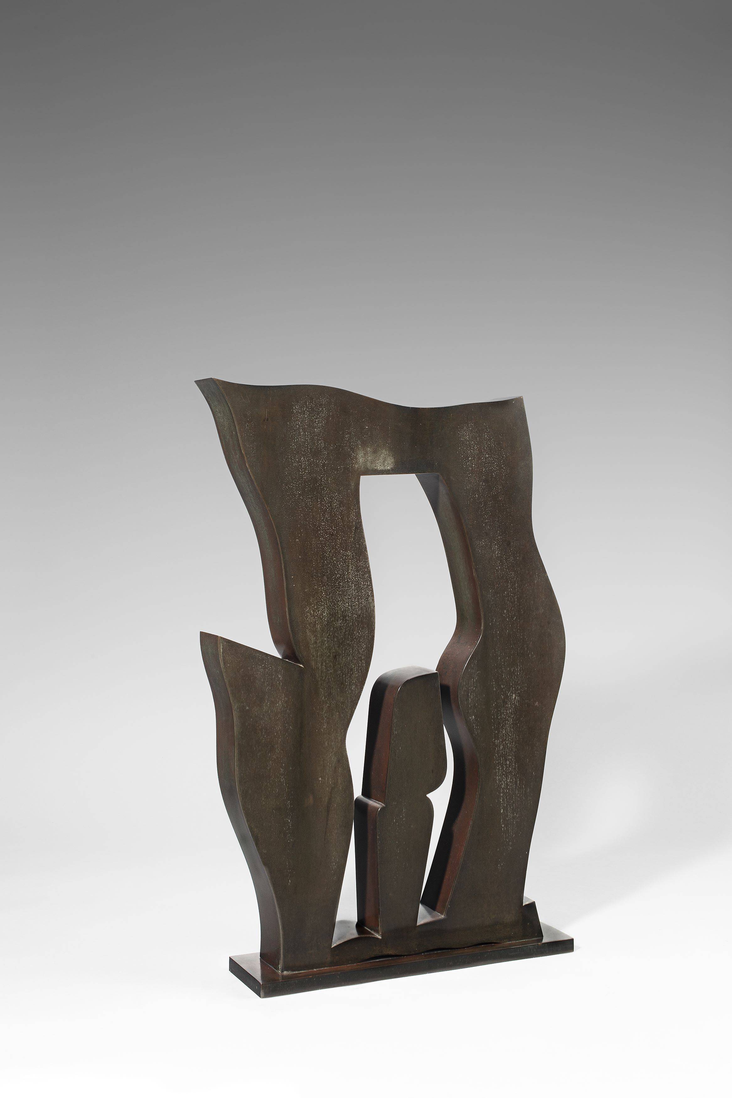 Auf diesem Bild ist das folgende Kunstwerk zu sehen: Hans Arp. „Das Ding auf der Schwelle“ („Objet sur le seuil/Object on the threshold“). 1959–1962.