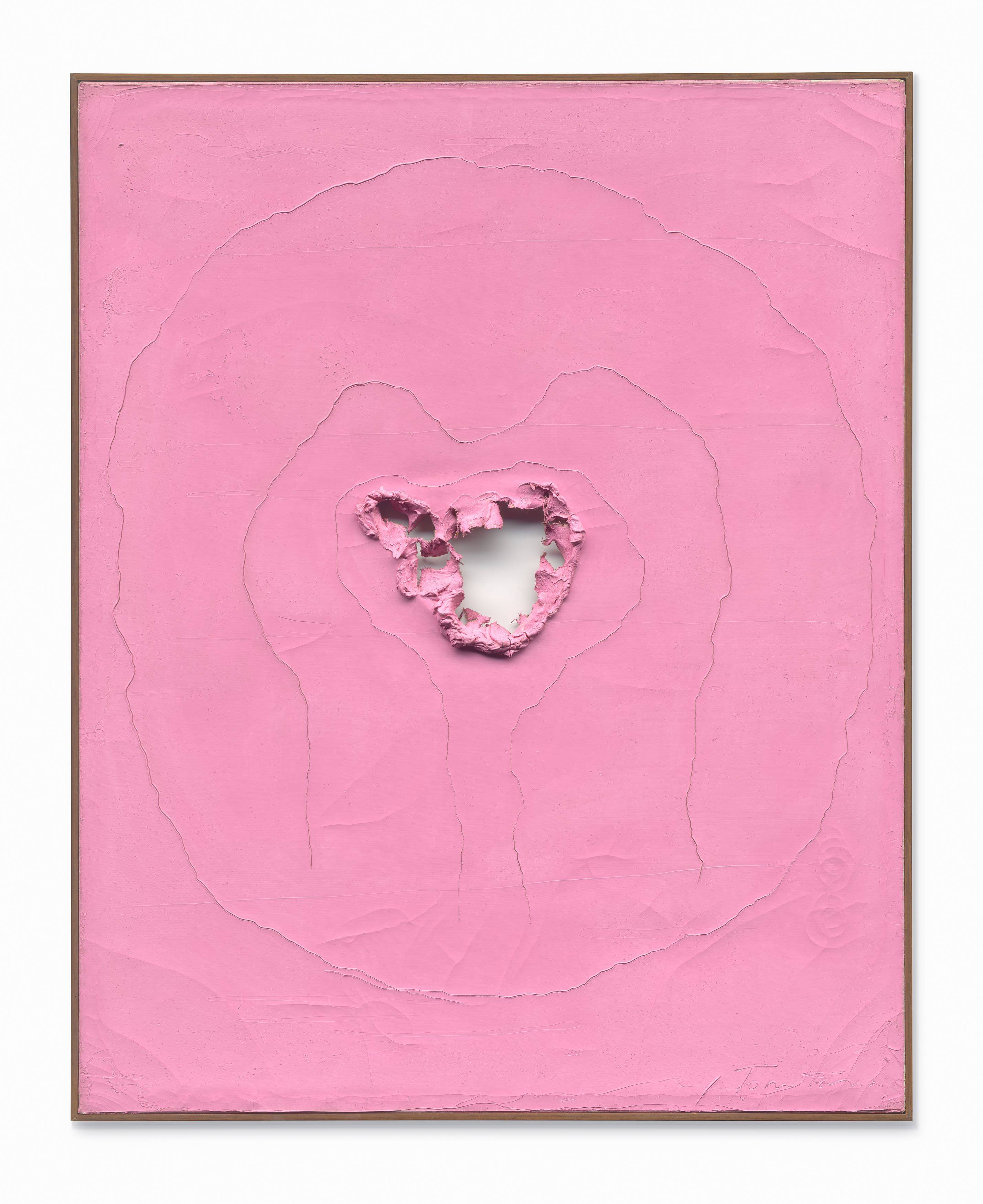 Auf diesem Bild ist das folgende Kunstwerk zu sehen: Lucio Fontana. „Concetto Spaziale“. 1966/67.