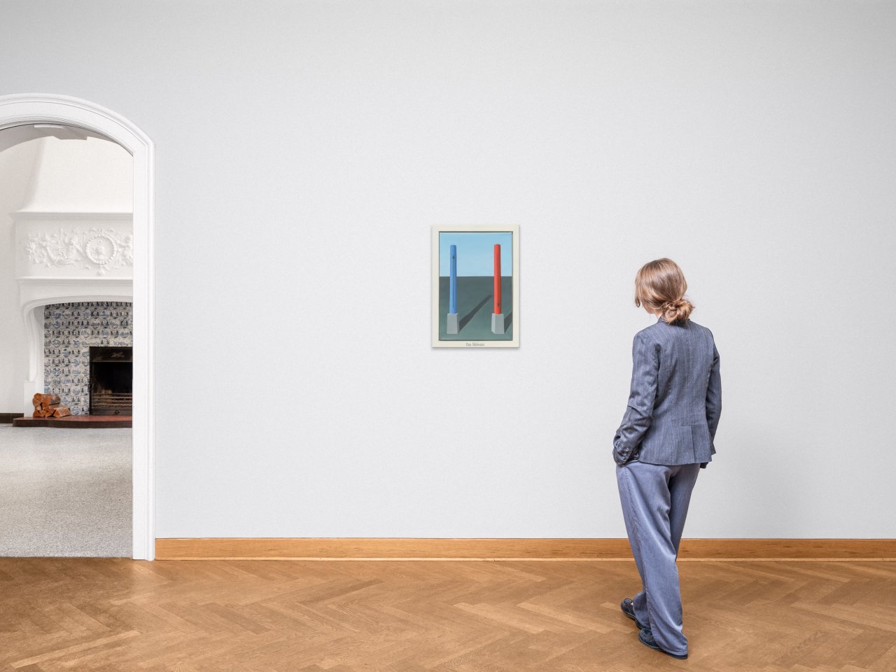 This picture shows the following artwork: Thomas Huber. ”Das Bildmass”. 1989.