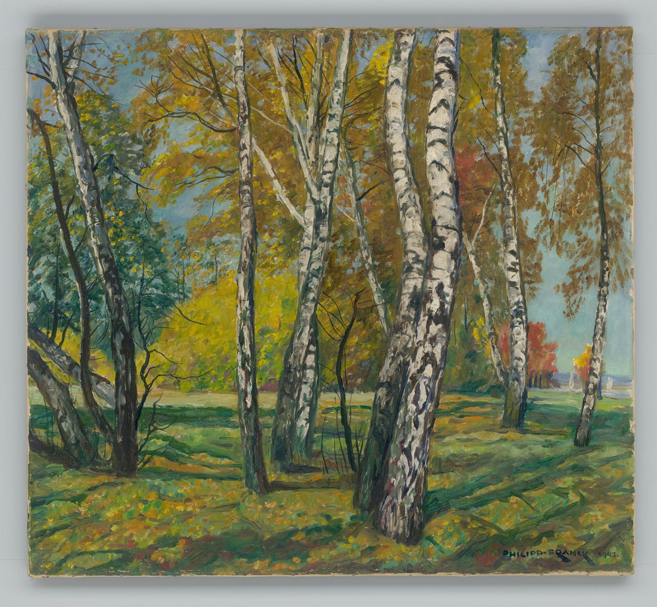This picture shows the following artwork: Philipp Franck. ”Am Heiligensee (Potsdam)”. 1942.