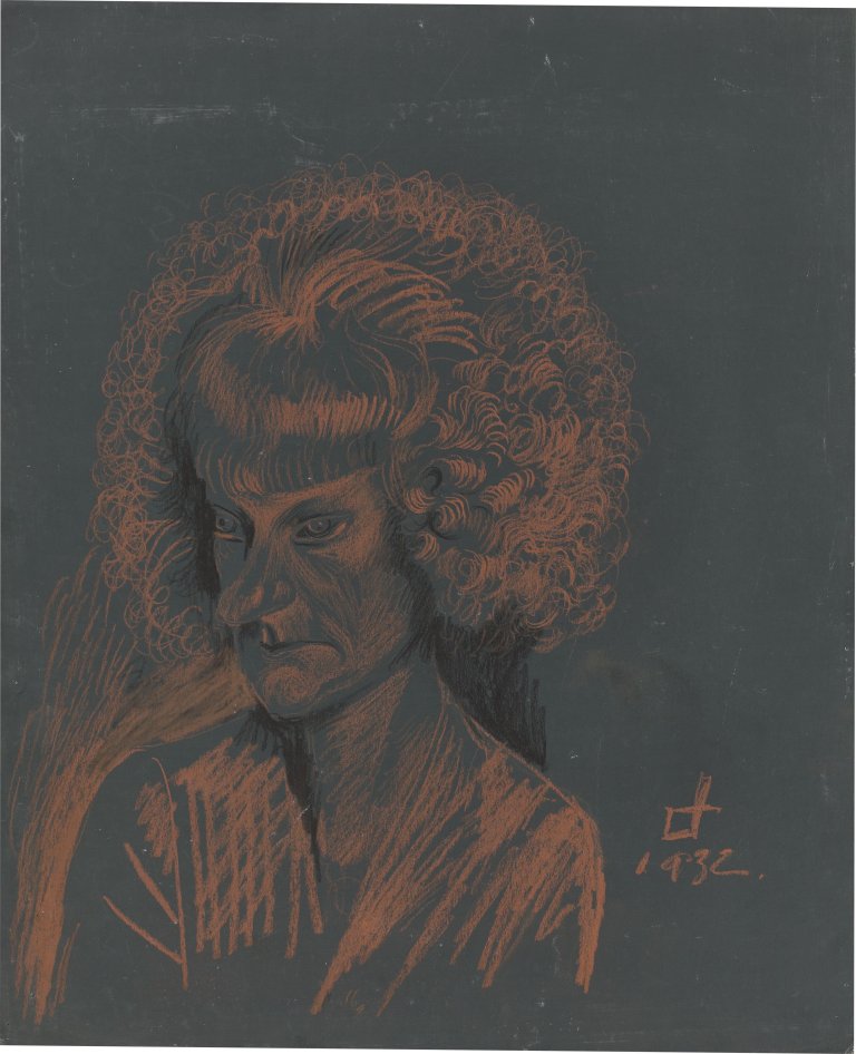 This picture shows the following artwork: Otto Dix. ”Frauenporträt”. 1932.