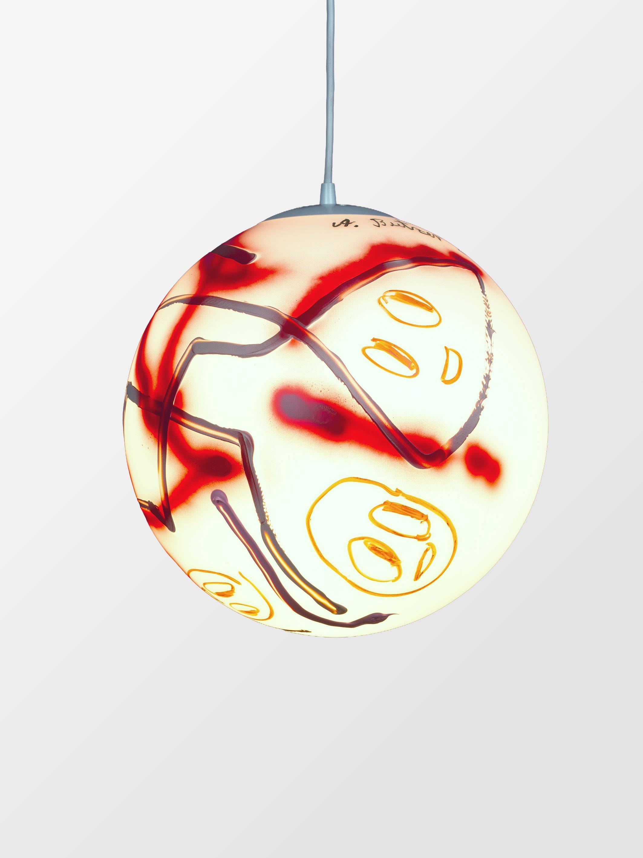 Auf diesem Bild ist das folgende Kunstwerk zu sehen: André Butzer. „Pendant Light“. 2020.