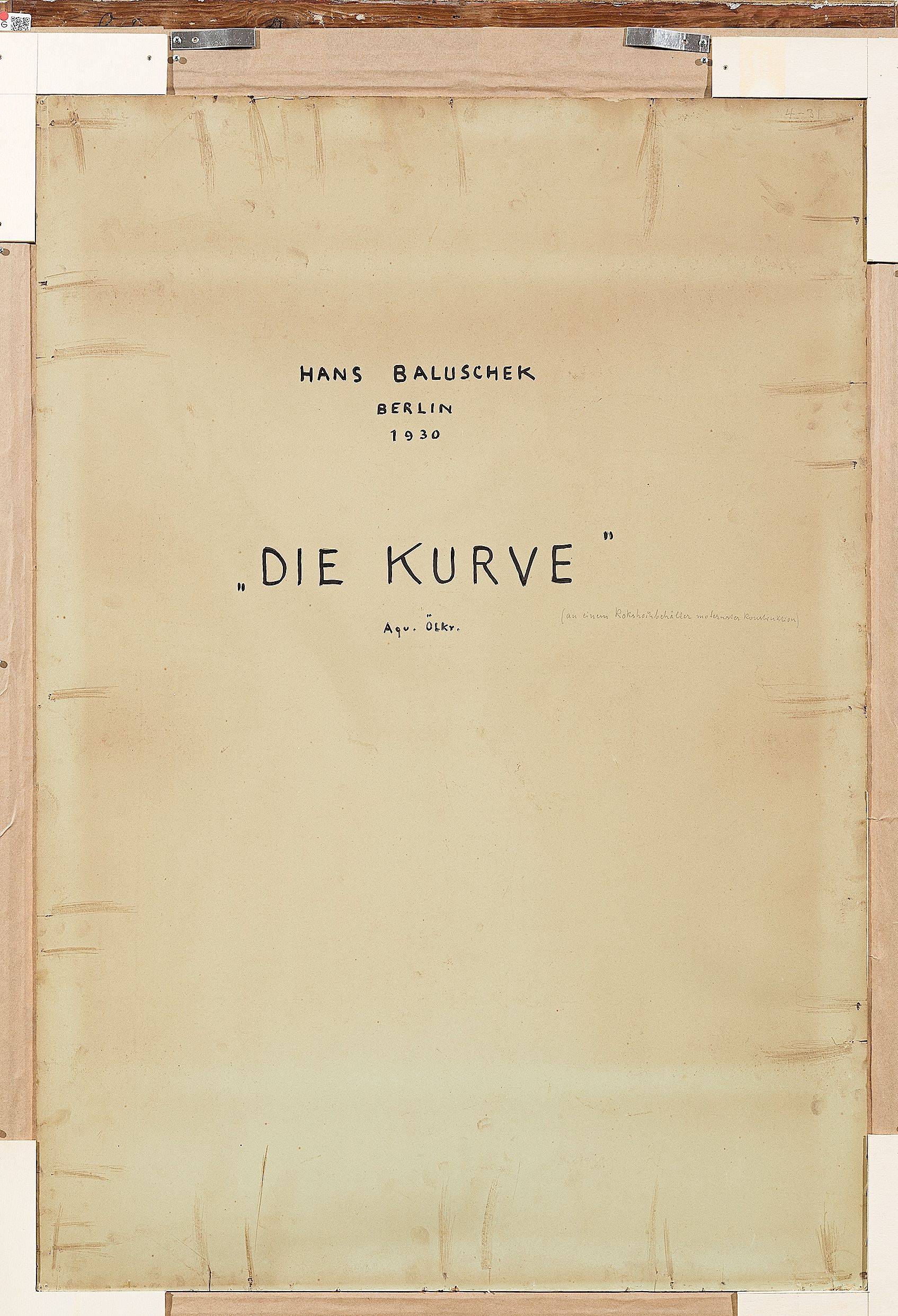 This picture shows the following artwork: Hans Baluschek. „Die Kurve“. 1930.