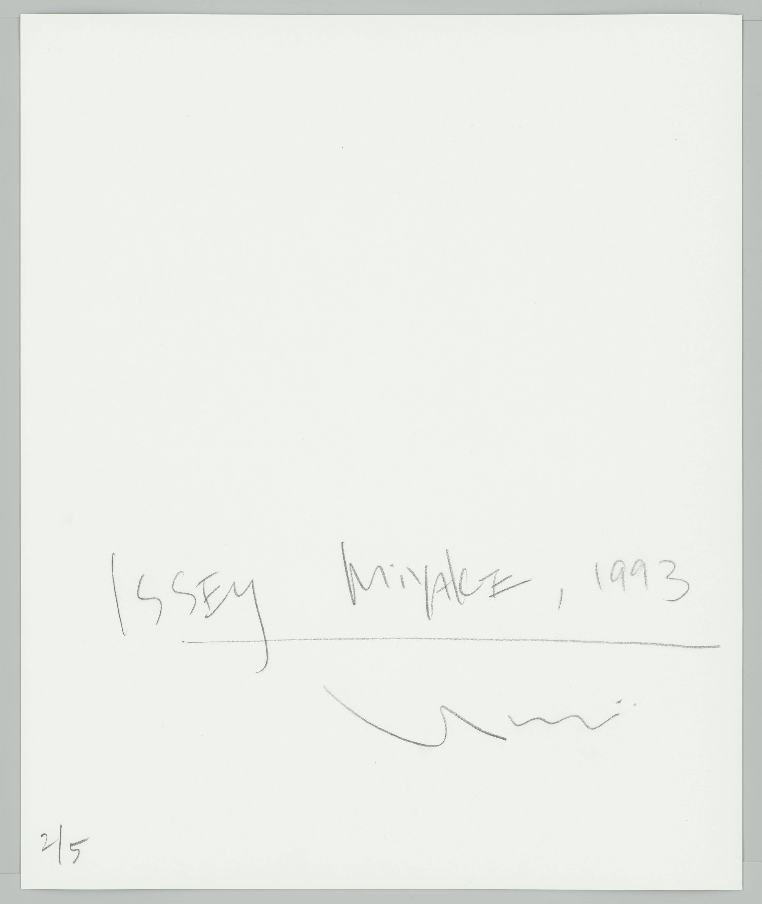 Auf diesem Bild ist das folgende Kunstwerk zu sehen: Yuriko Takagi. „Issey Miyake