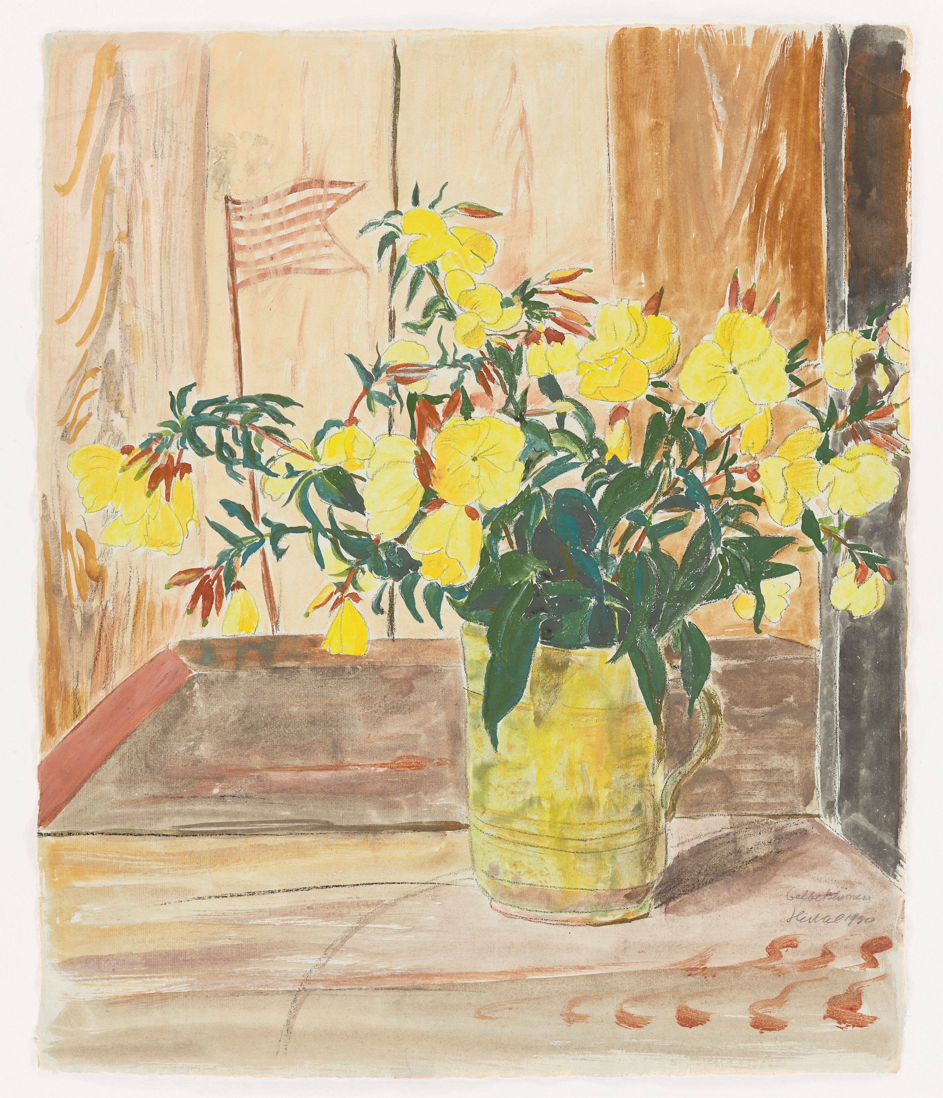 Auf diesem Bild ist das folgende Kunstwerk zu sehen: Erich Heckel. „Gelbe Blumen“. 1930.