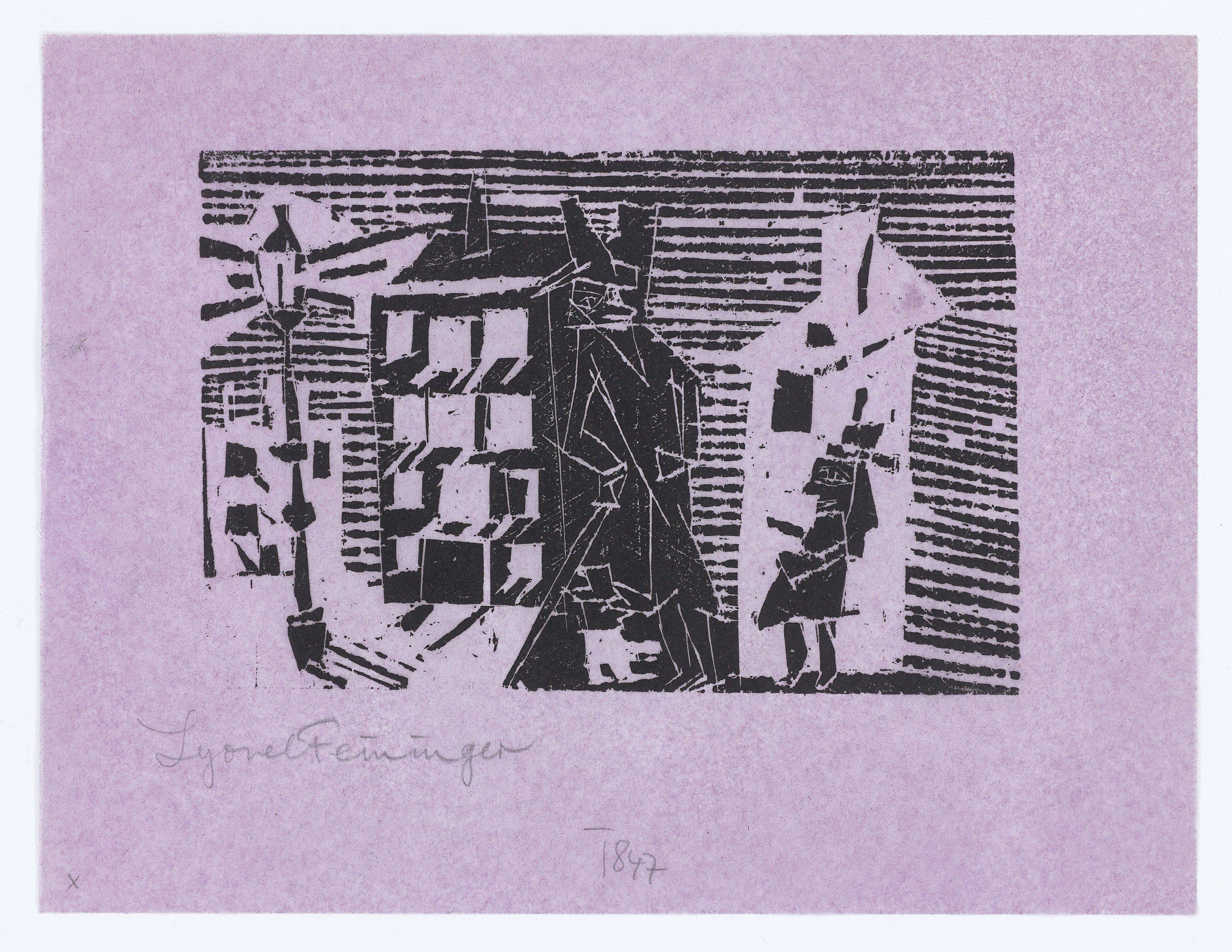 Auf diesem Bild ist das folgende Kunstwerk zu sehen: Lyonel Feininger. „Nacht“. 1918.