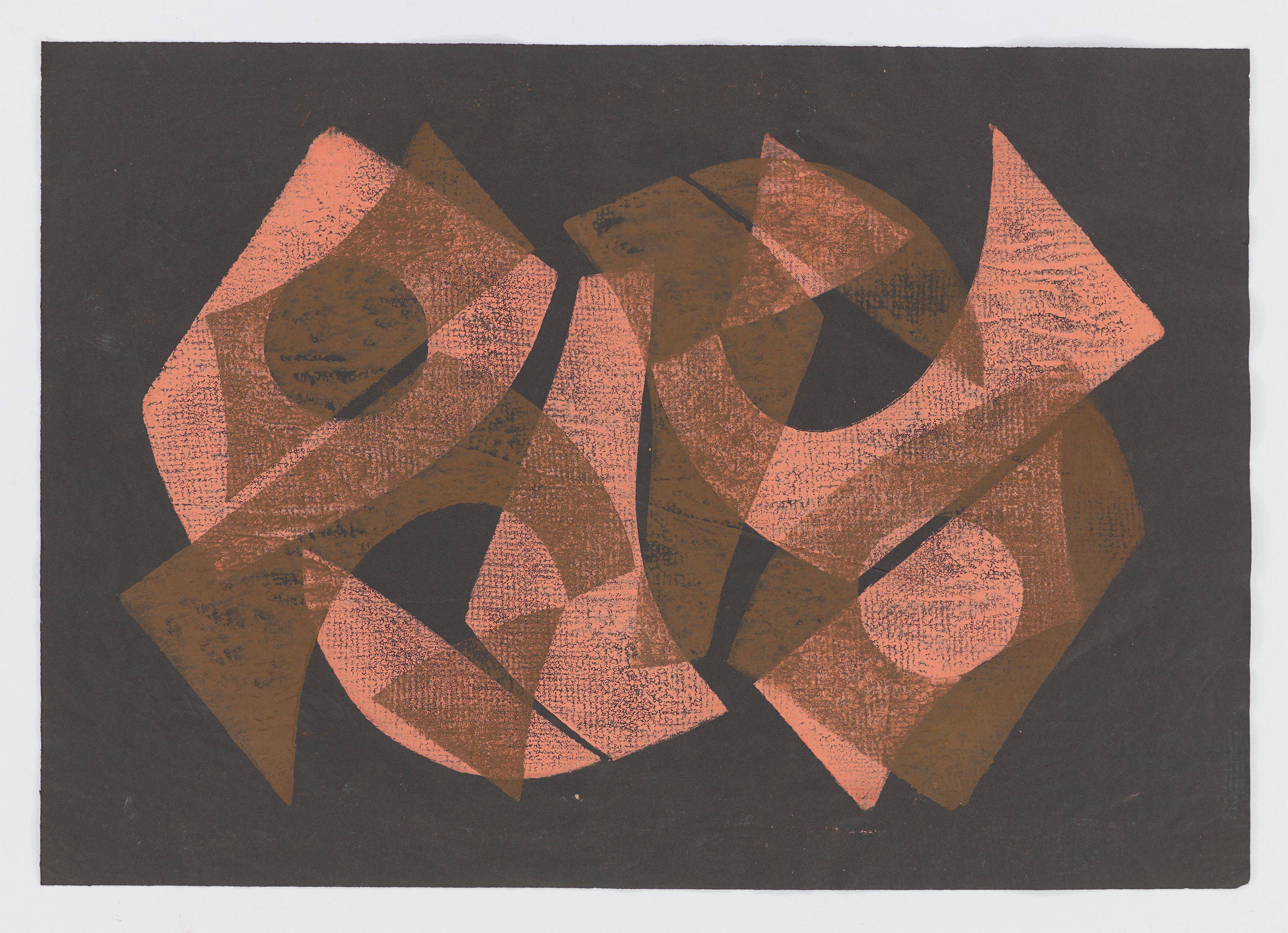 Auf diesem Bild ist das folgende Kunstwerk zu sehen: Hermann Glöckner. Aus: „10 Handdrucke“. 1963/74.