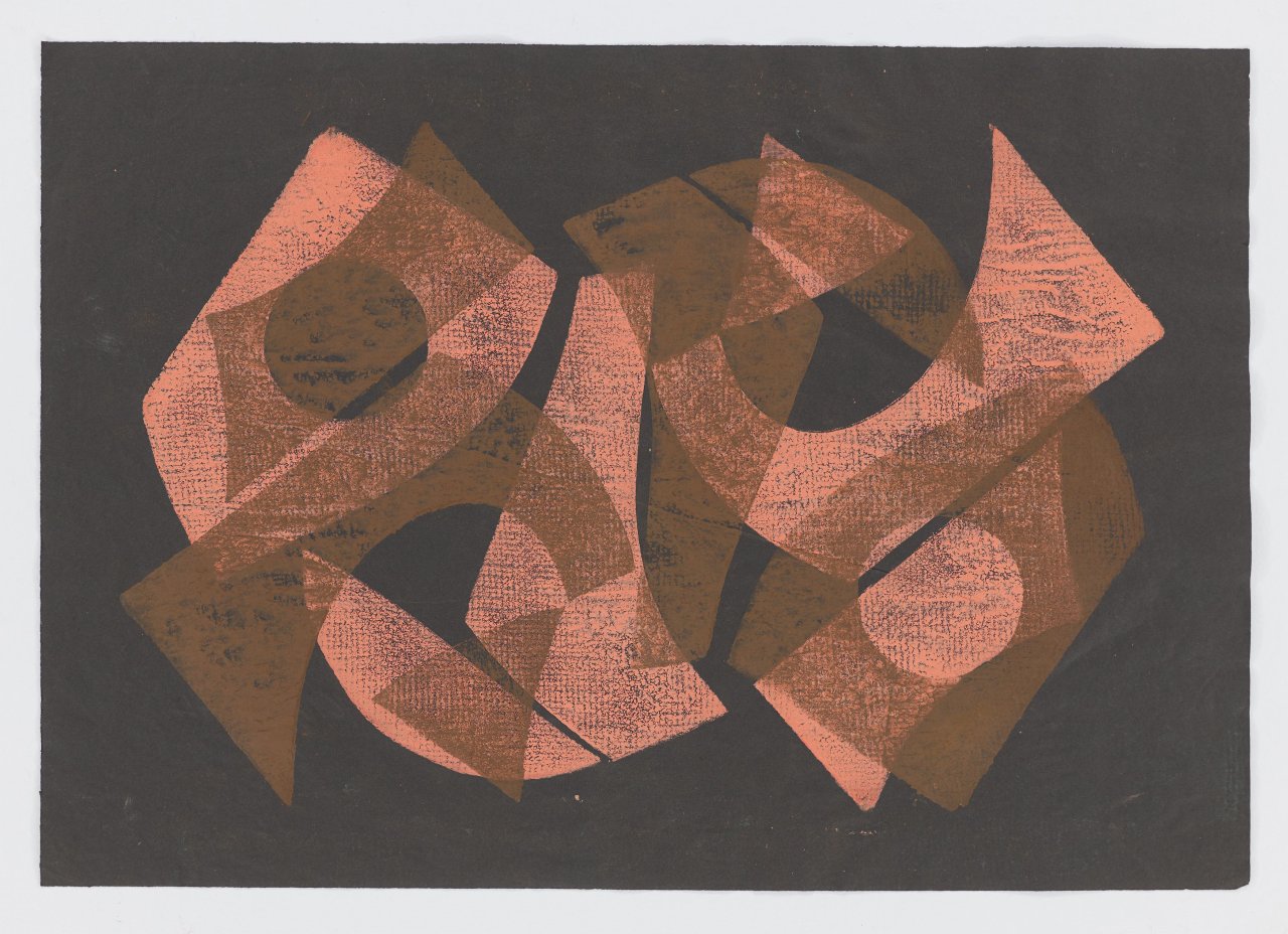 Auf diesem Bild ist das folgende Kunstwerk zu sehen: Hermann Glöckner. Aus: „10 Handdrucke“. 1963/74.