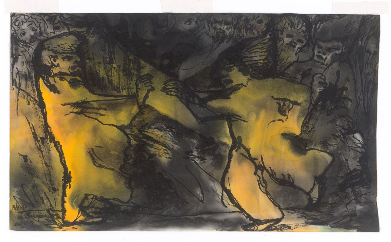 This picture shows the following artwork: Emil Nolde. ”Gnome”.